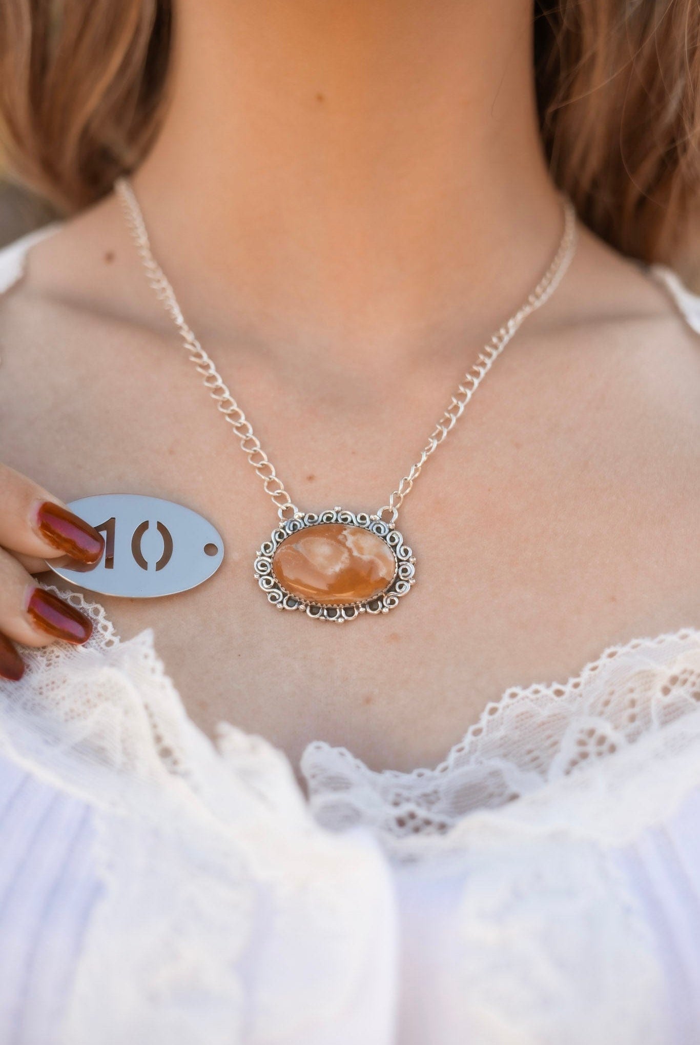 Deer Fawn & Varascite Big Slab Necklaces-Necklaces-Krush Kandy, Women's Online Fashion Boutique Located in Phoenix, Arizona (Scottsdale Area)