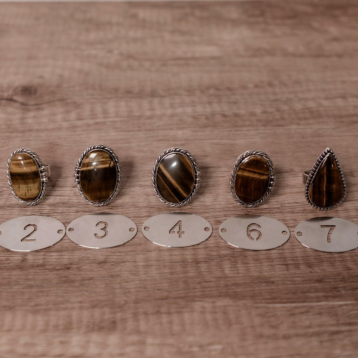 Tigers Eye Slab Rings-Rings-Krush Kandy, Women's Online Fashion Boutique Located in Phoenix, Arizona (Scottsdale Area)