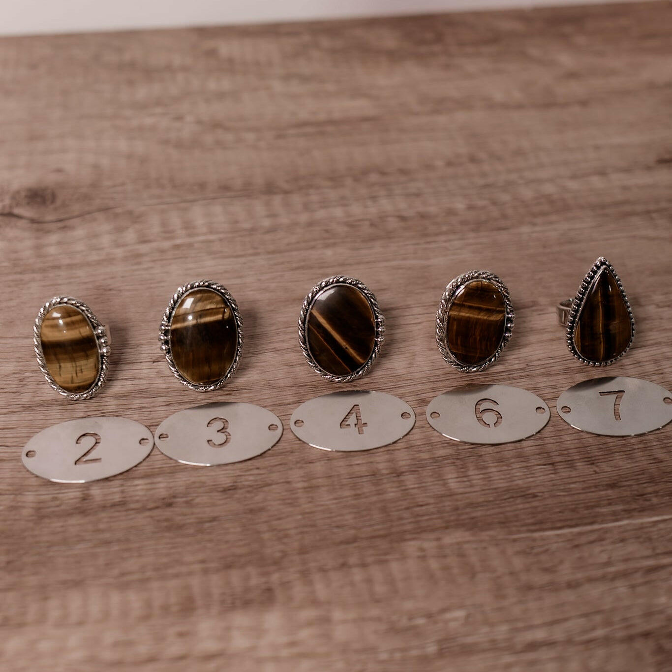 Tigers Eye Slab Rings-Rings-Krush Kandy, Women's Online Fashion Boutique Located in Phoenix, Arizona (Scottsdale Area)