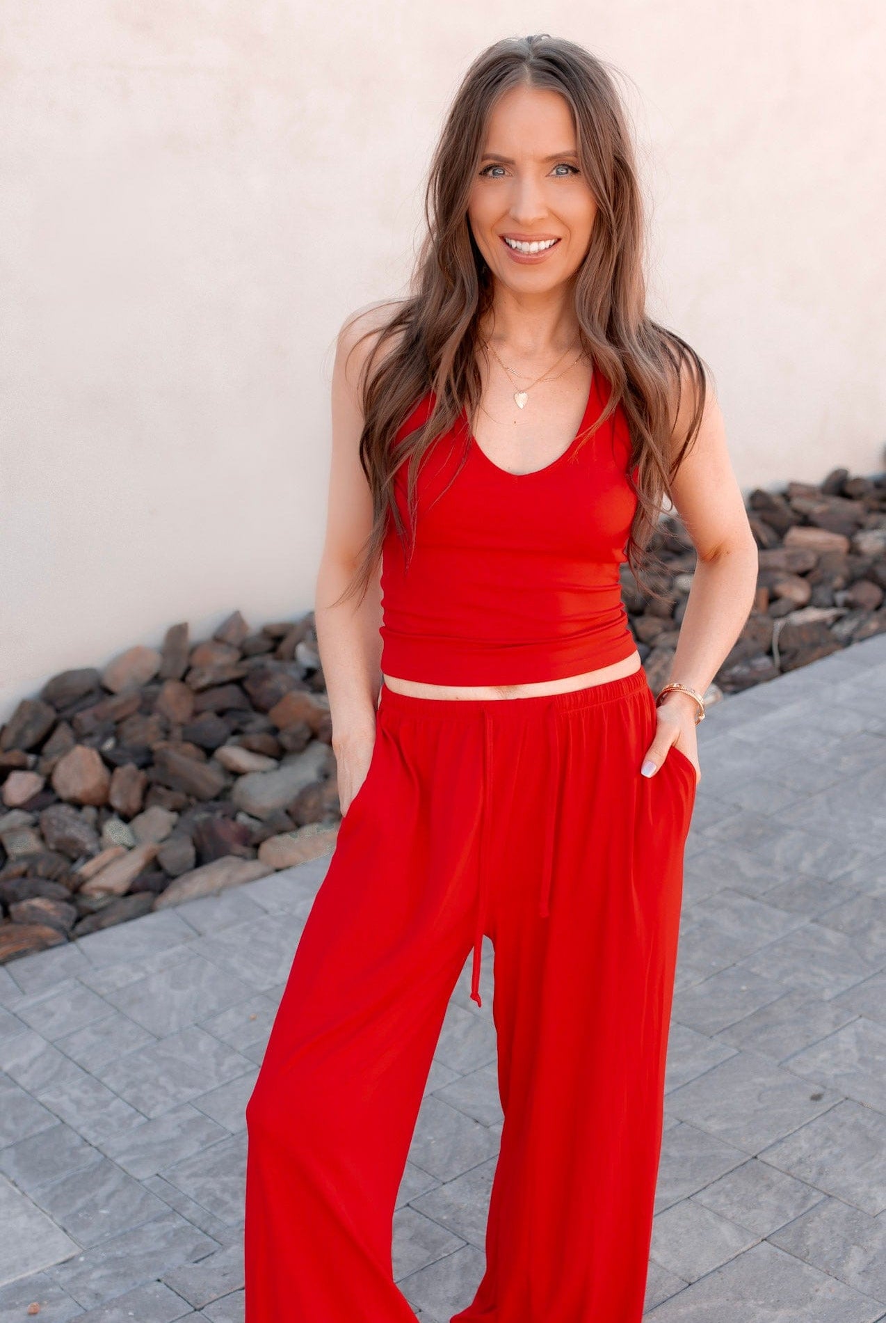 Wide Leg Pant Set-Sets-Krush Kandy, Women's Online Fashion Boutique Located in Phoenix, Arizona (Scottsdale Area)