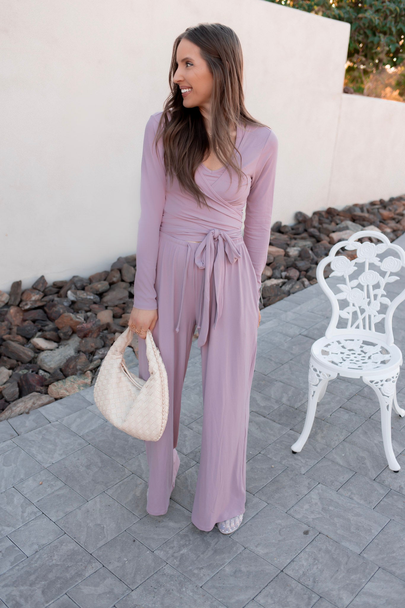 Tie Waist Pant Set-Sets-Krush Kandy, Women's Online Fashion Boutique Located in Phoenix, Arizona (Scottsdale Area)