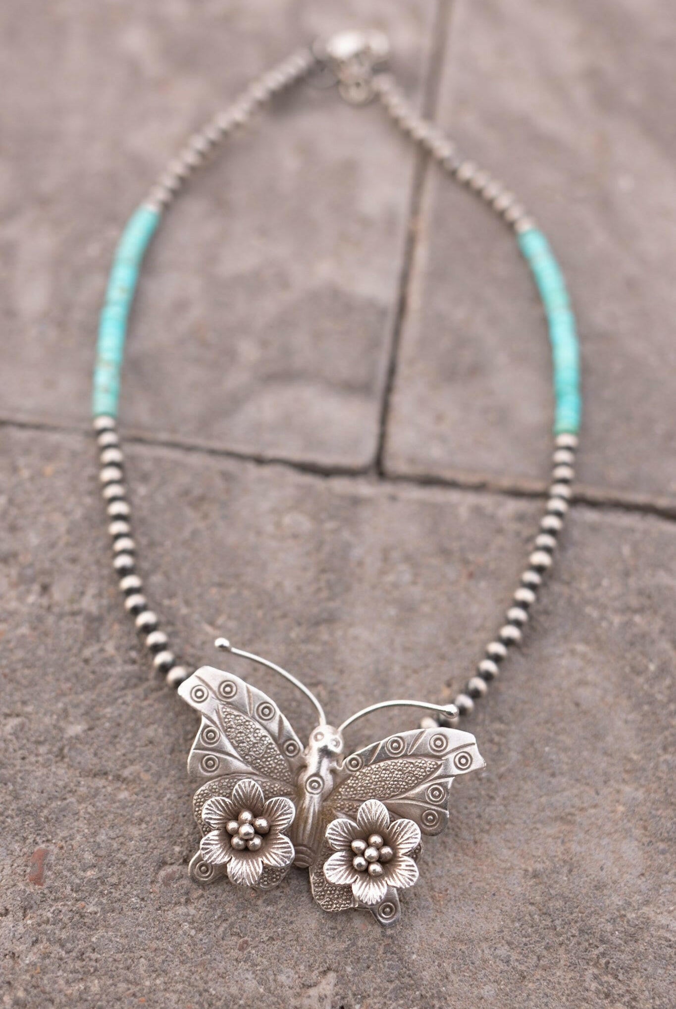 Bethany's Butterfly Sterling Silver Desert Pearl Necklaces-Pearl Necklaces-Krush Kandy, Women's Online Fashion Boutique Located in Phoenix, Arizona (Scottsdale Area)