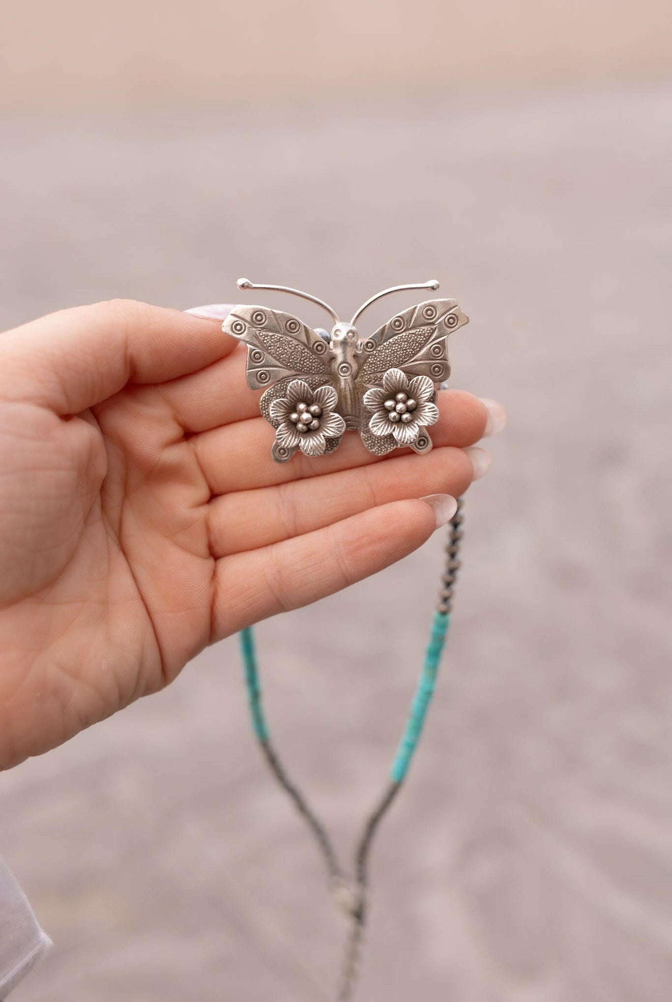 Bethany's Butterfly Sterling Silver Desert Pearl Necklaces-Pearl Necklaces-Krush Kandy, Women's Online Fashion Boutique Located in Phoenix, Arizona (Scottsdale Area)