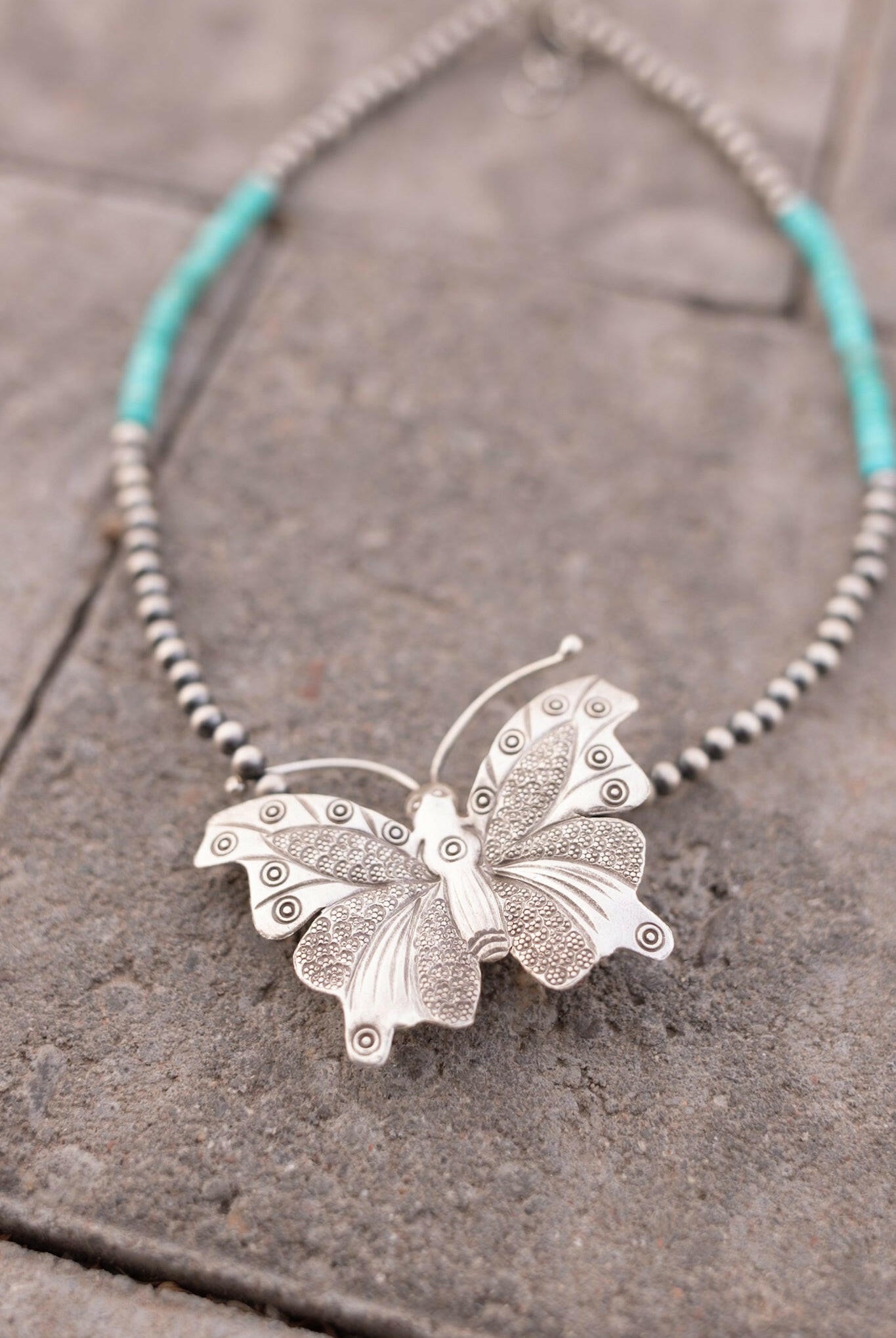 Bethany's Butterfly Sterling Silver Desert Pearl Necklaces-Pearl Necklaces-Krush Kandy, Women's Online Fashion Boutique Located in Phoenix, Arizona (Scottsdale Area)