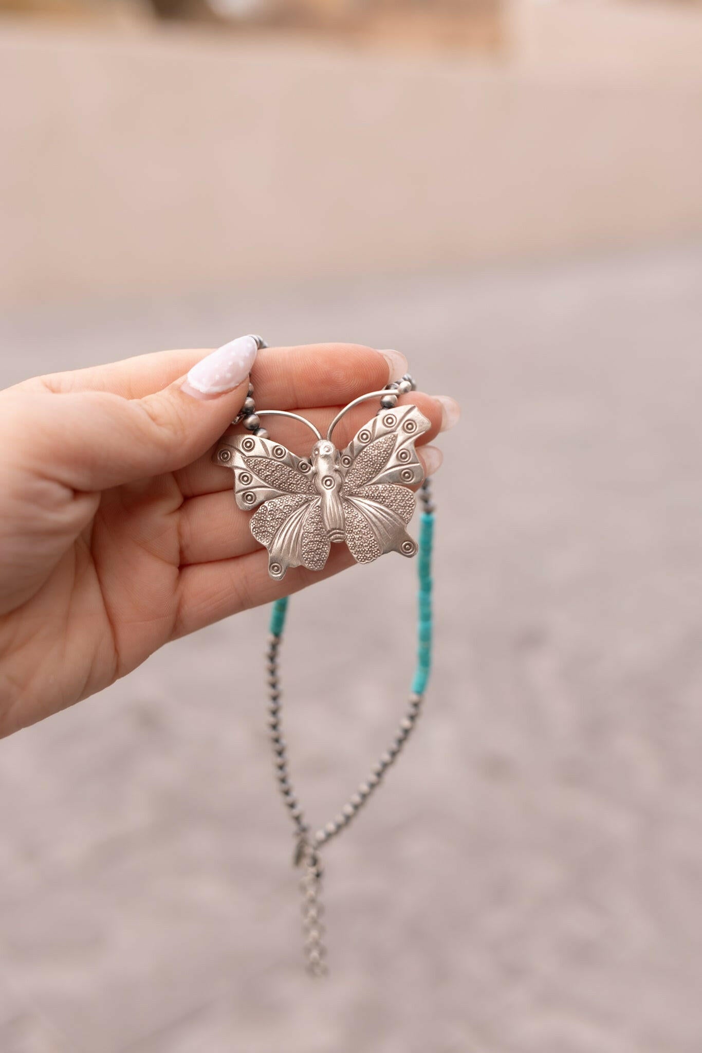 Bethany's Butterfly Sterling Silver Desert Pearl Necklaces-Pearl Necklaces-Krush Kandy, Women's Online Fashion Boutique Located in Phoenix, Arizona (Scottsdale Area)