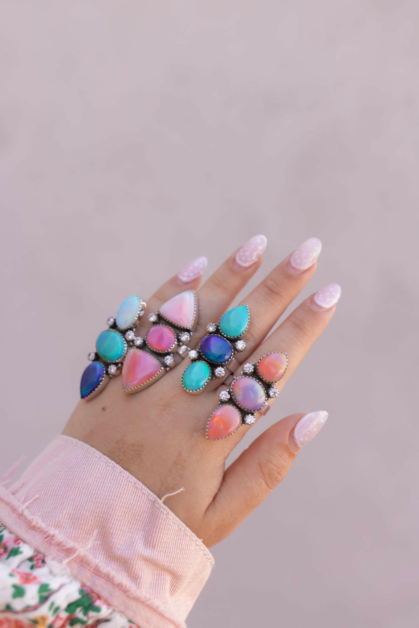 One Of A Kind Aurora Crawler Rings MADE TO ORDER-Ring Sizers-Krush Kandy, Women's Online Fashion Boutique Located in Phoenix, Arizona (Scottsdale Area)