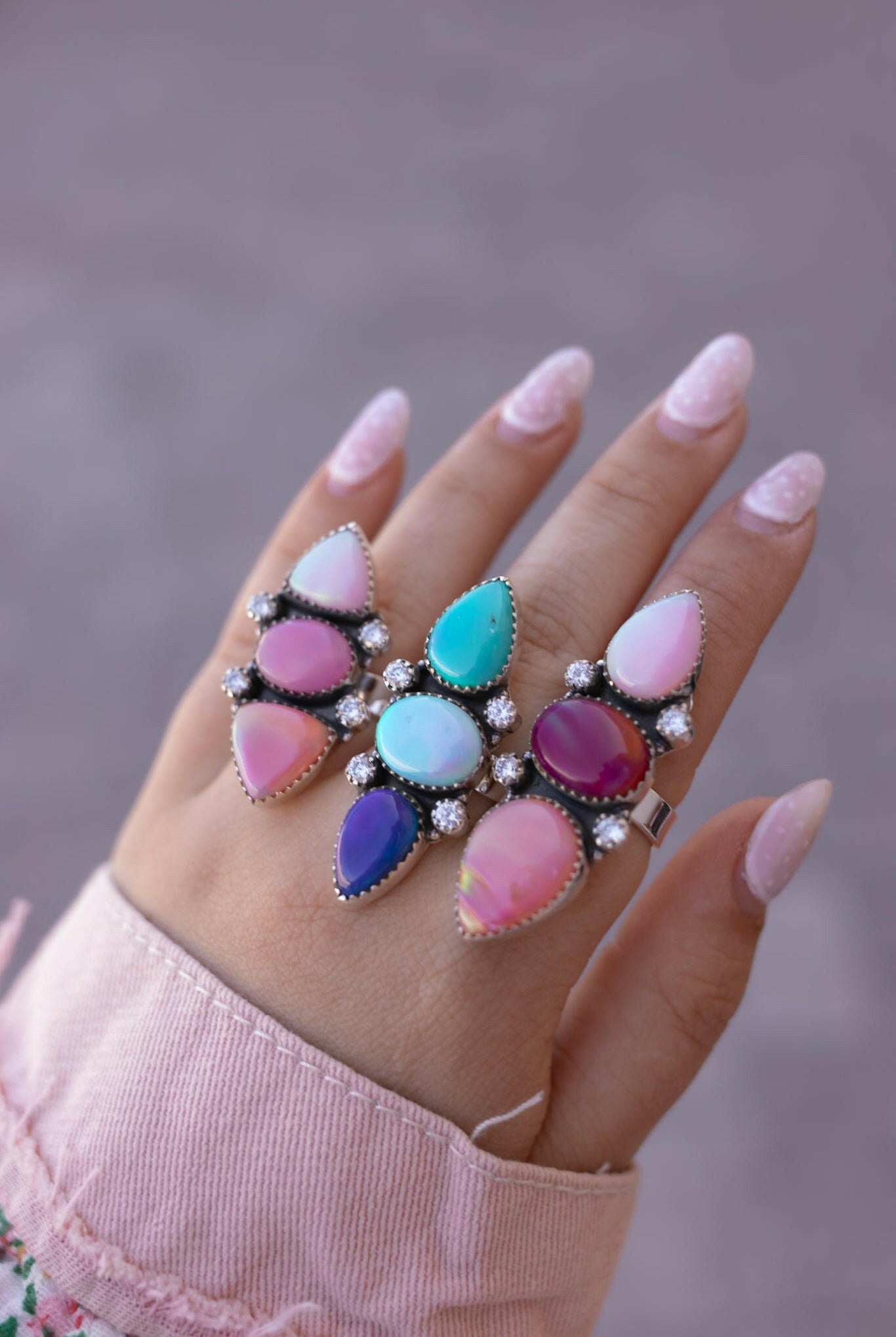One Of A Kind Aurora Crawler Rings MADE TO ORDER-Ring Sizers-Krush Kandy, Women's Online Fashion Boutique Located in Phoenix, Arizona (Scottsdale Area)