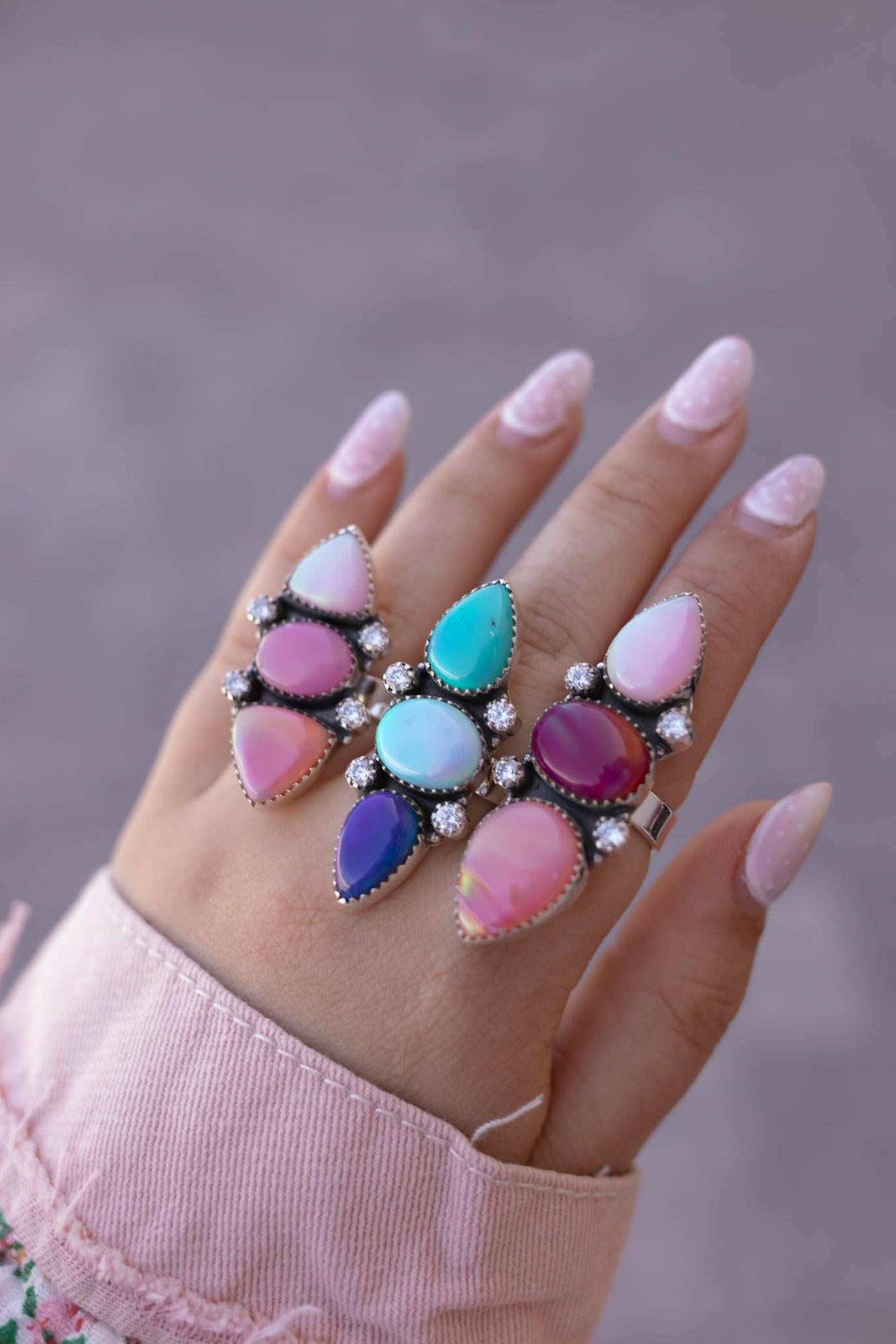 One Of A Kind Aurora Crawler Rings MADE TO ORDER-Ring Sizers-Krush Kandy, Women's Online Fashion Boutique Located in Phoenix, Arizona (Scottsdale Area)