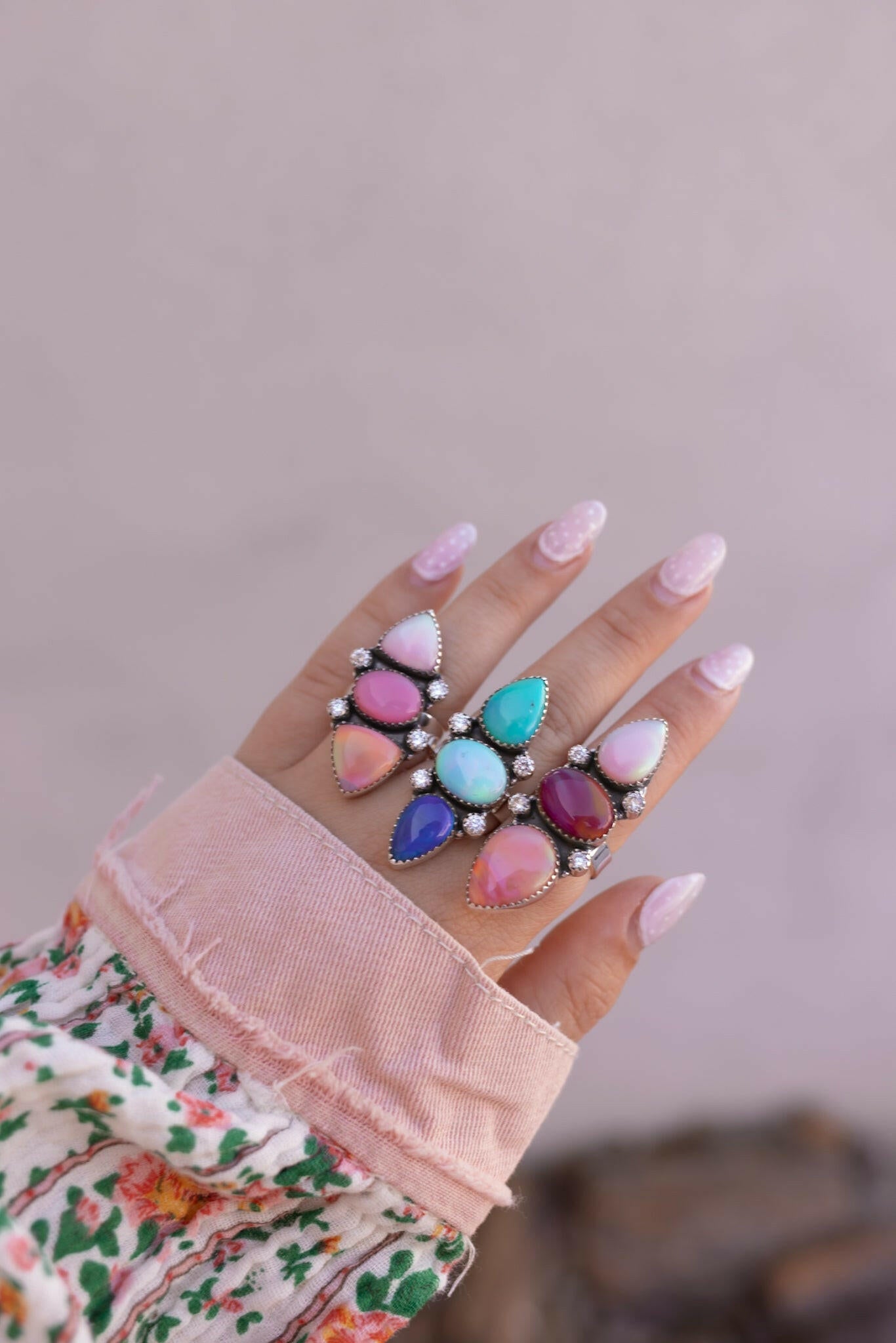 One Of A Kind Aurora Crawler Rings MADE TO ORDER-Ring Sizers-Krush Kandy, Women's Online Fashion Boutique Located in Phoenix, Arizona (Scottsdale Area)