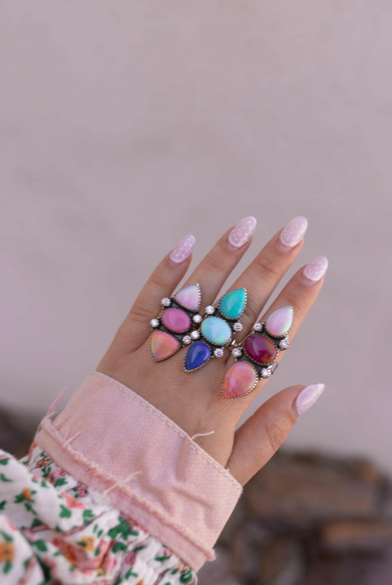 One Of A Kind Aurora Crawler Rings MADE TO ORDER-Ring Sizers-Krush Kandy, Women's Online Fashion Boutique Located in Phoenix, Arizona (Scottsdale Area)
