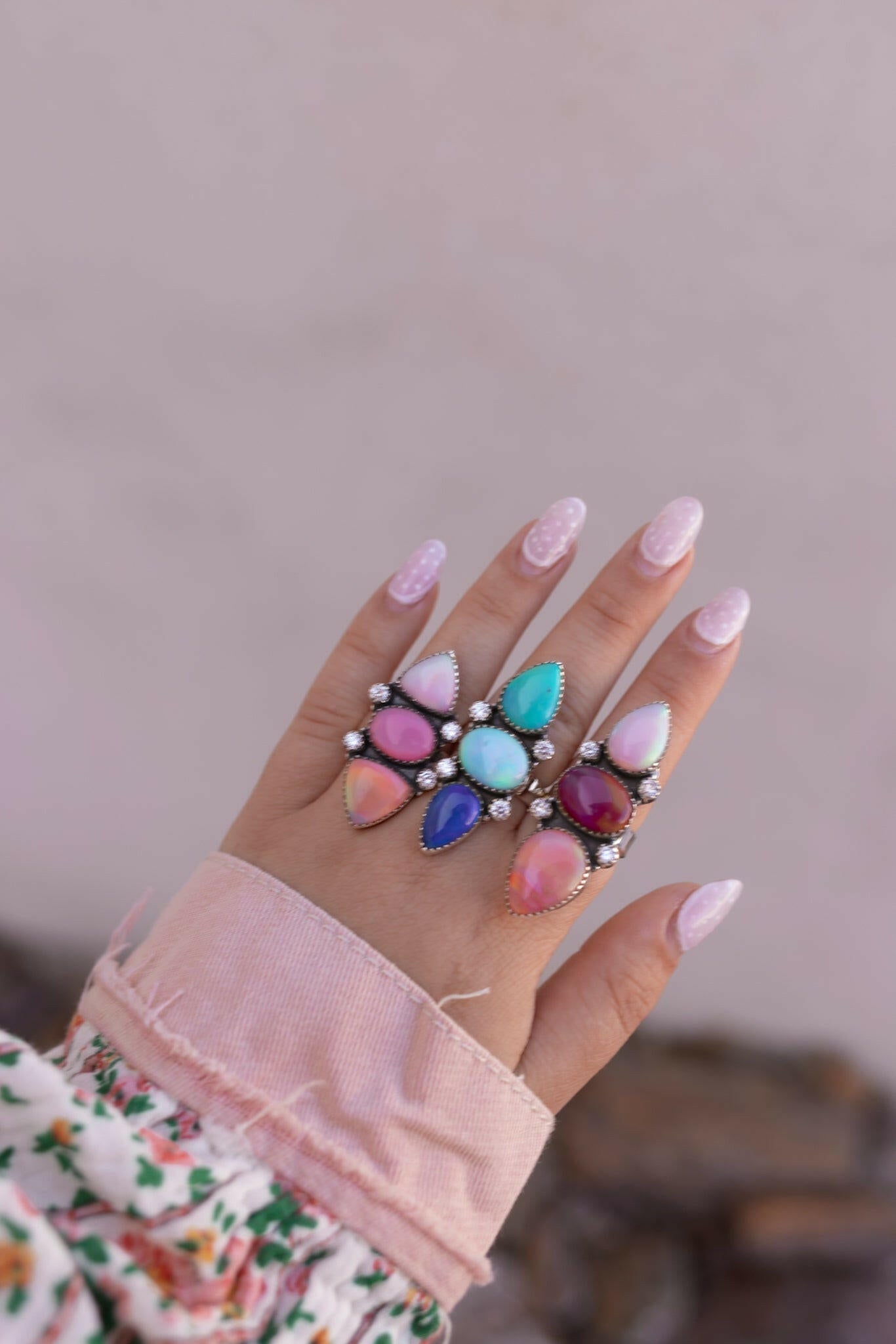 One Of A Kind Aurora Crawler Rings MADE TO ORDER-Ring Sizers-Krush Kandy, Women's Online Fashion Boutique Located in Phoenix, Arizona (Scottsdale Area)