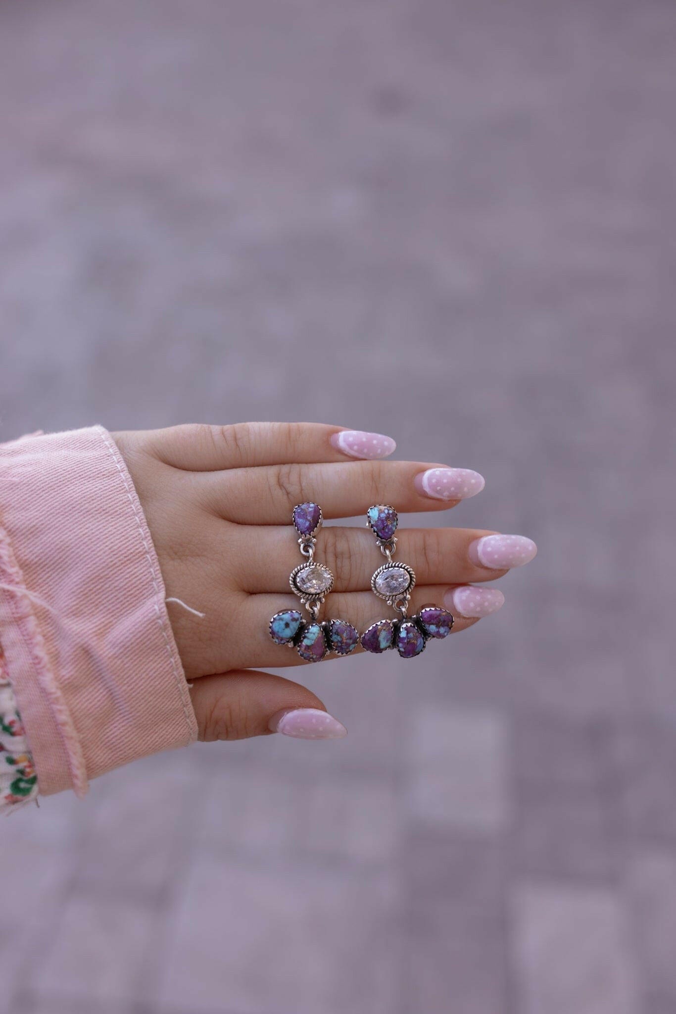 Crystal & Multi Stone Earrings-Earrings-Krush Kandy, Women's Online Fashion Boutique Located in Phoenix, Arizona (Scottsdale Area)