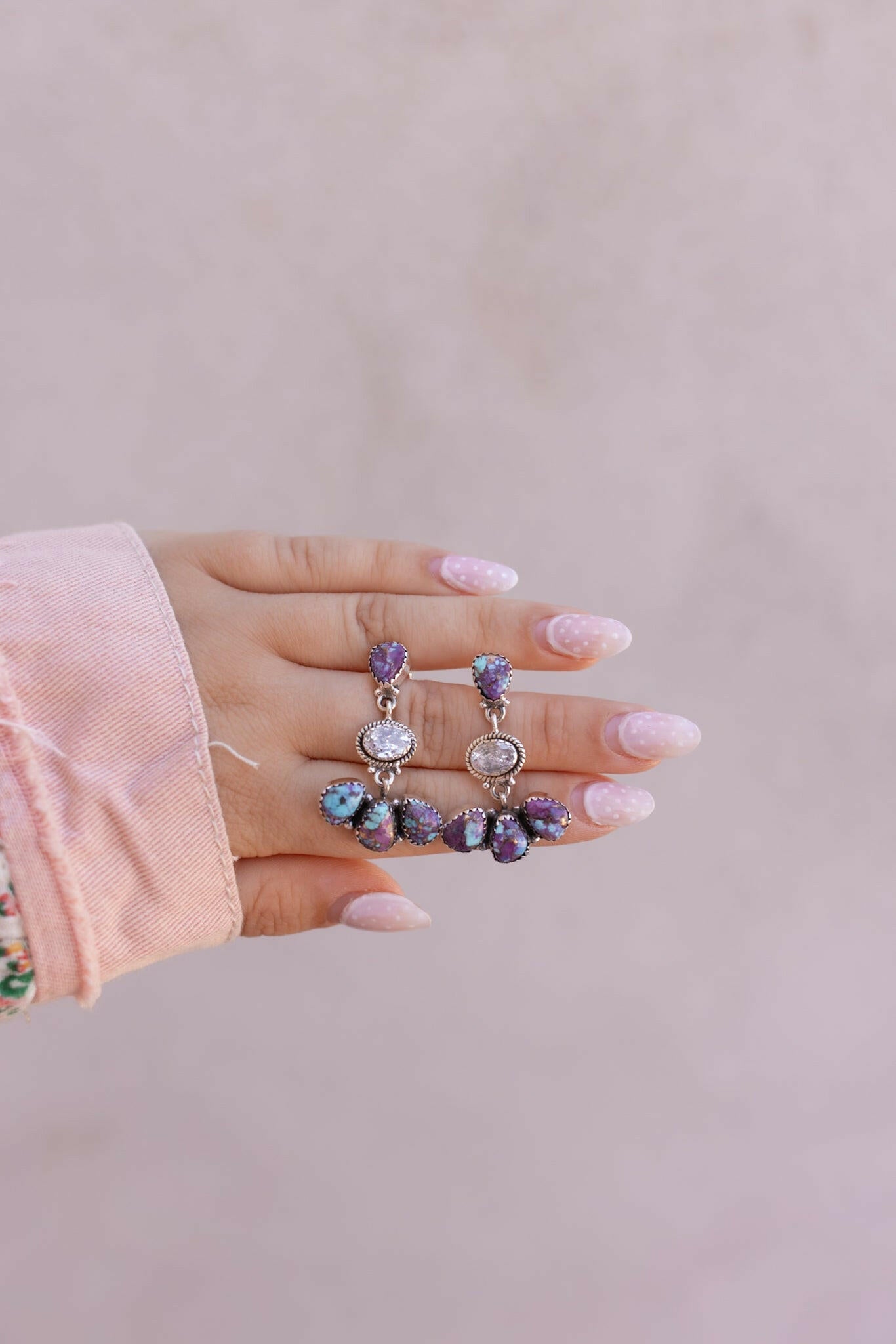 Crystal & Multi Stone Earrings-Earrings-Krush Kandy, Women's Online Fashion Boutique Located in Phoenix, Arizona (Scottsdale Area)