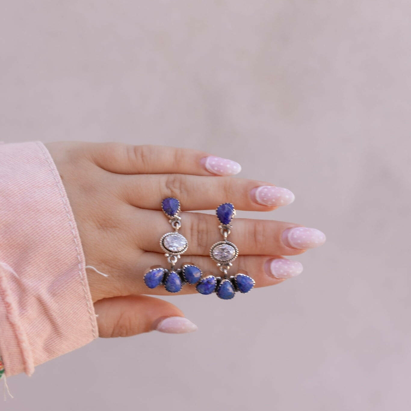 Crystal & Multi Stone Earrings-Earrings-Krush Kandy, Women's Online Fashion Boutique Located in Phoenix, Arizona (Scottsdale Area)