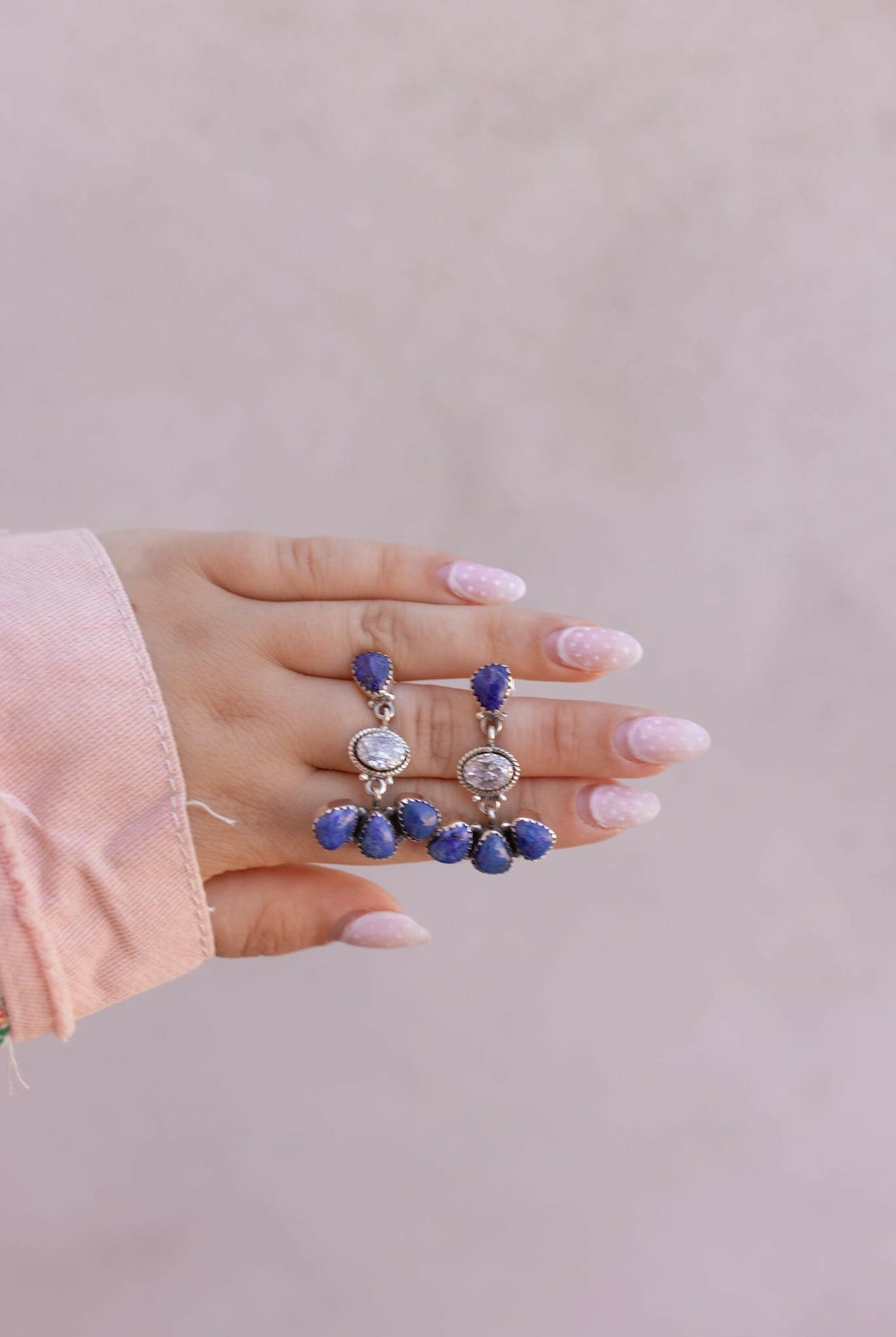 Crystal & Multi Stone Earrings-Earrings-Krush Kandy, Women's Online Fashion Boutique Located in Phoenix, Arizona (Scottsdale Area)