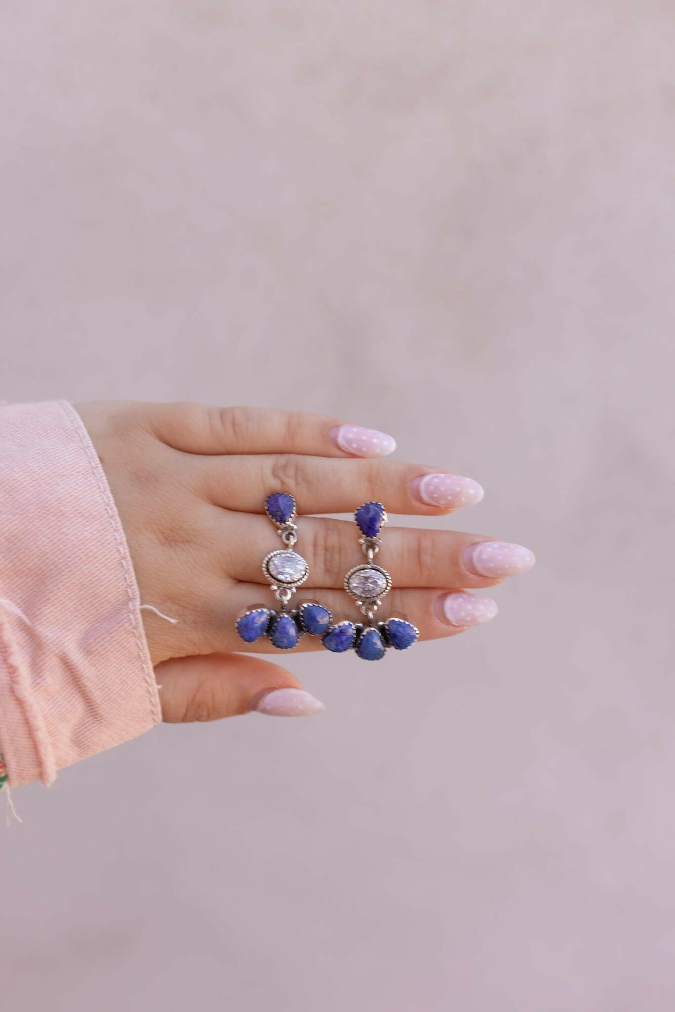 Crystal & Multi Stone Earrings-Earrings-Krush Kandy, Women's Online Fashion Boutique Located in Phoenix, Arizona (Scottsdale Area)