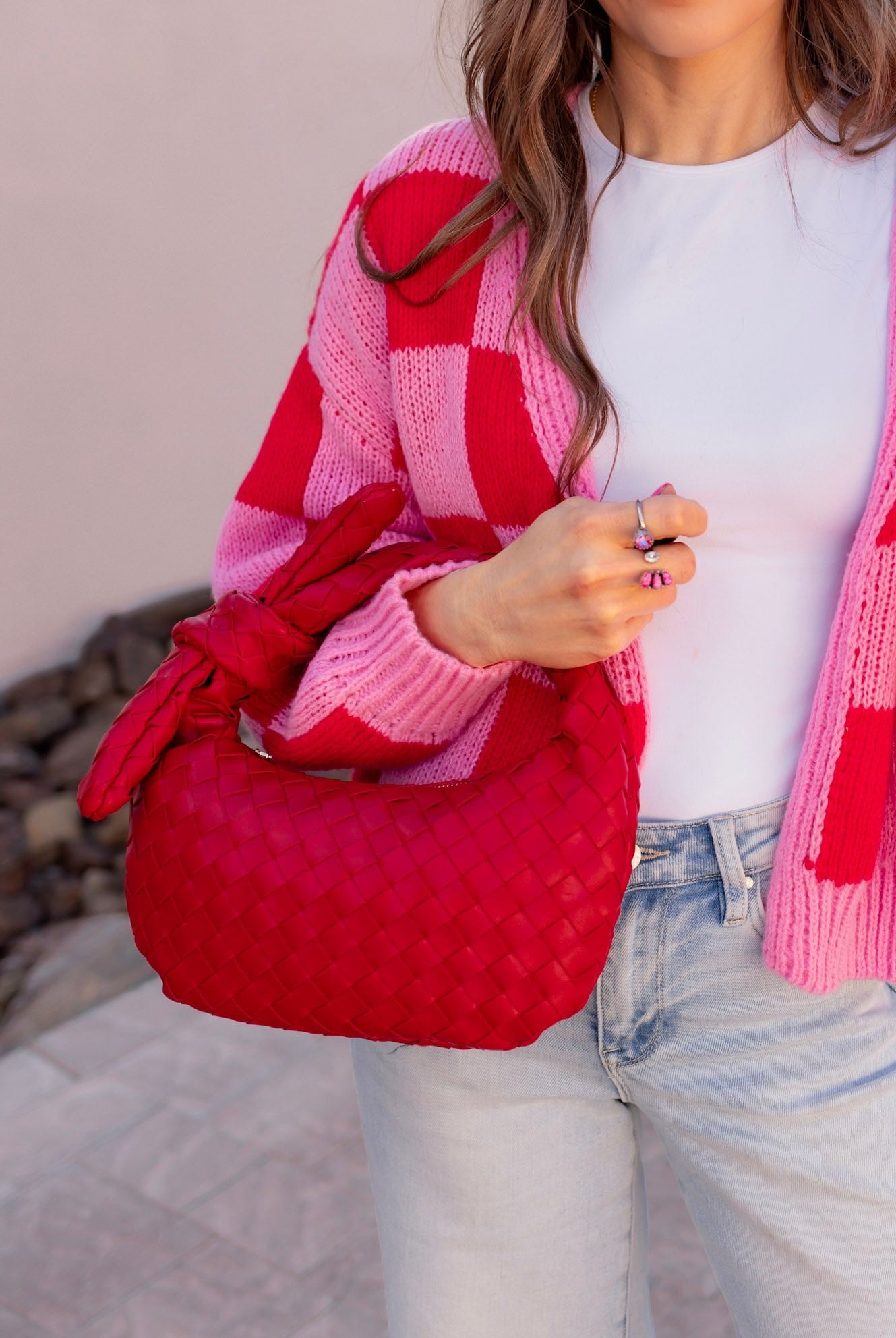 Lizbeth Woven Knot Clutch-Purses & Bags-Krush Kandy, Women's Online Fashion Boutique Located in Phoenix, Arizona (Scottsdale Area)