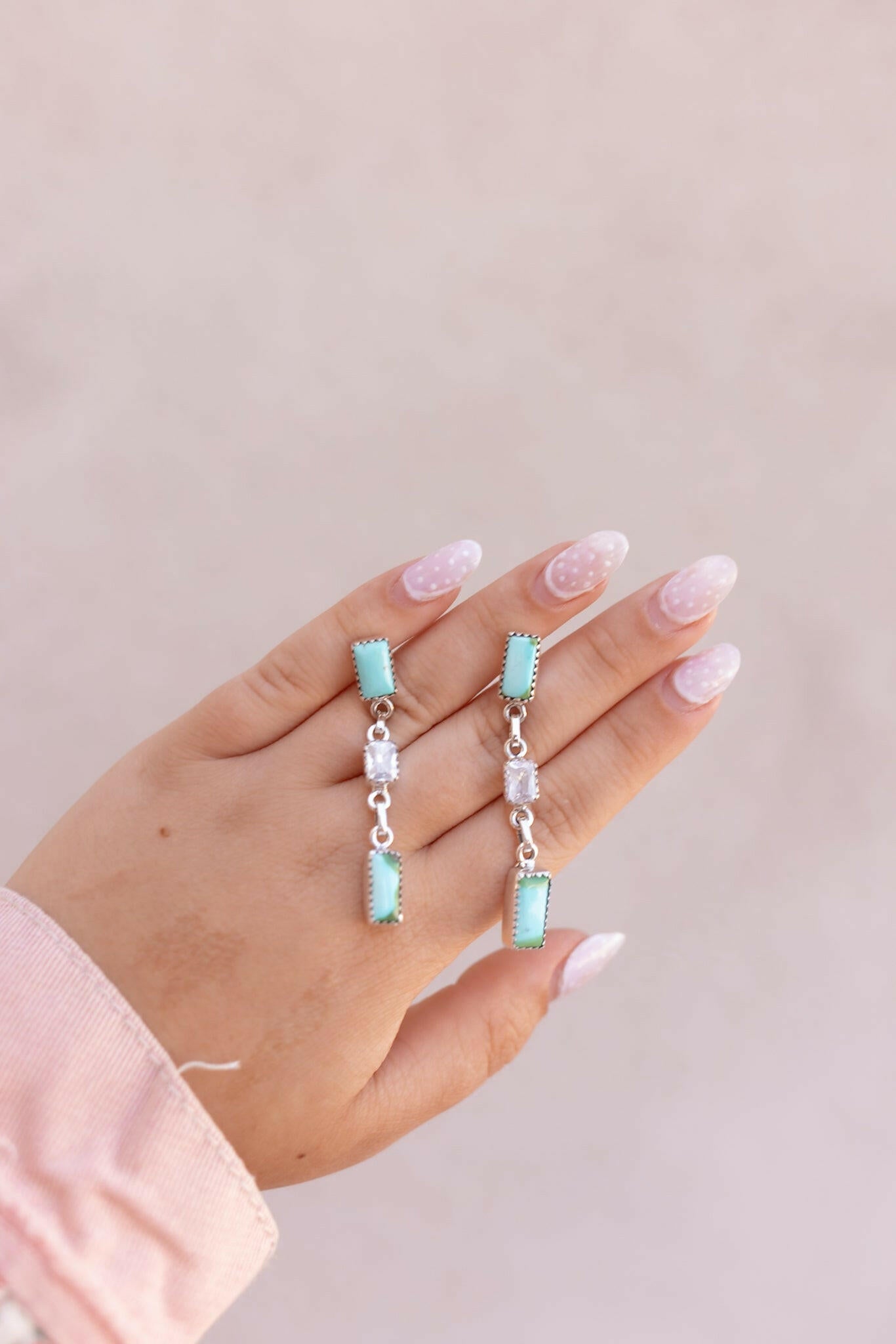 Sonoran Gold & CZ Bar Drop Earrings-Stud Earrings-Krush Kandy, Women's Online Fashion Boutique Located in Phoenix, Arizona (Scottsdale Area)