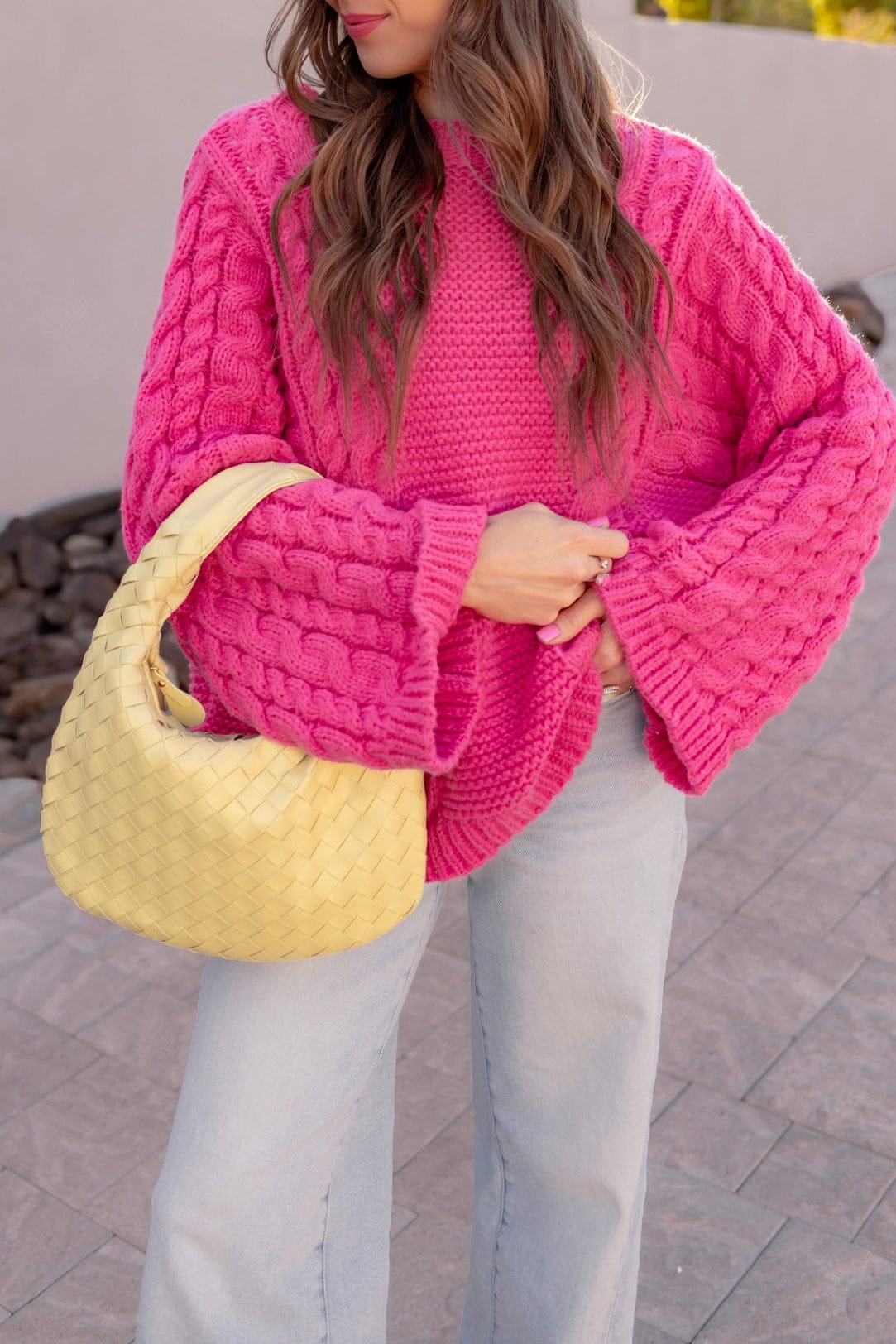 Sugar Kiss Oversized Knit Sweater-Sweater-Krush Kandy, Women's Online Fashion Boutique Located in Phoenix, Arizona (Scottsdale Area)