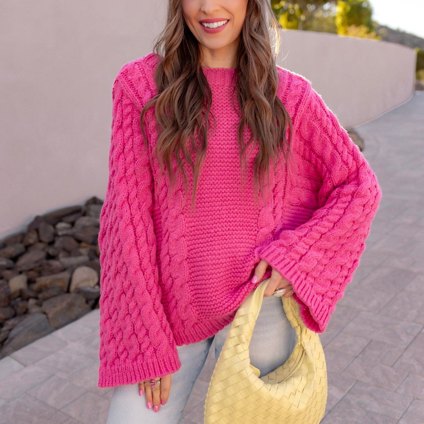 Sugar Kiss Oversized Knit Sweater-Sweater-Krush Kandy, Women's Online Fashion Boutique Located in Phoenix, Arizona (Scottsdale Area)