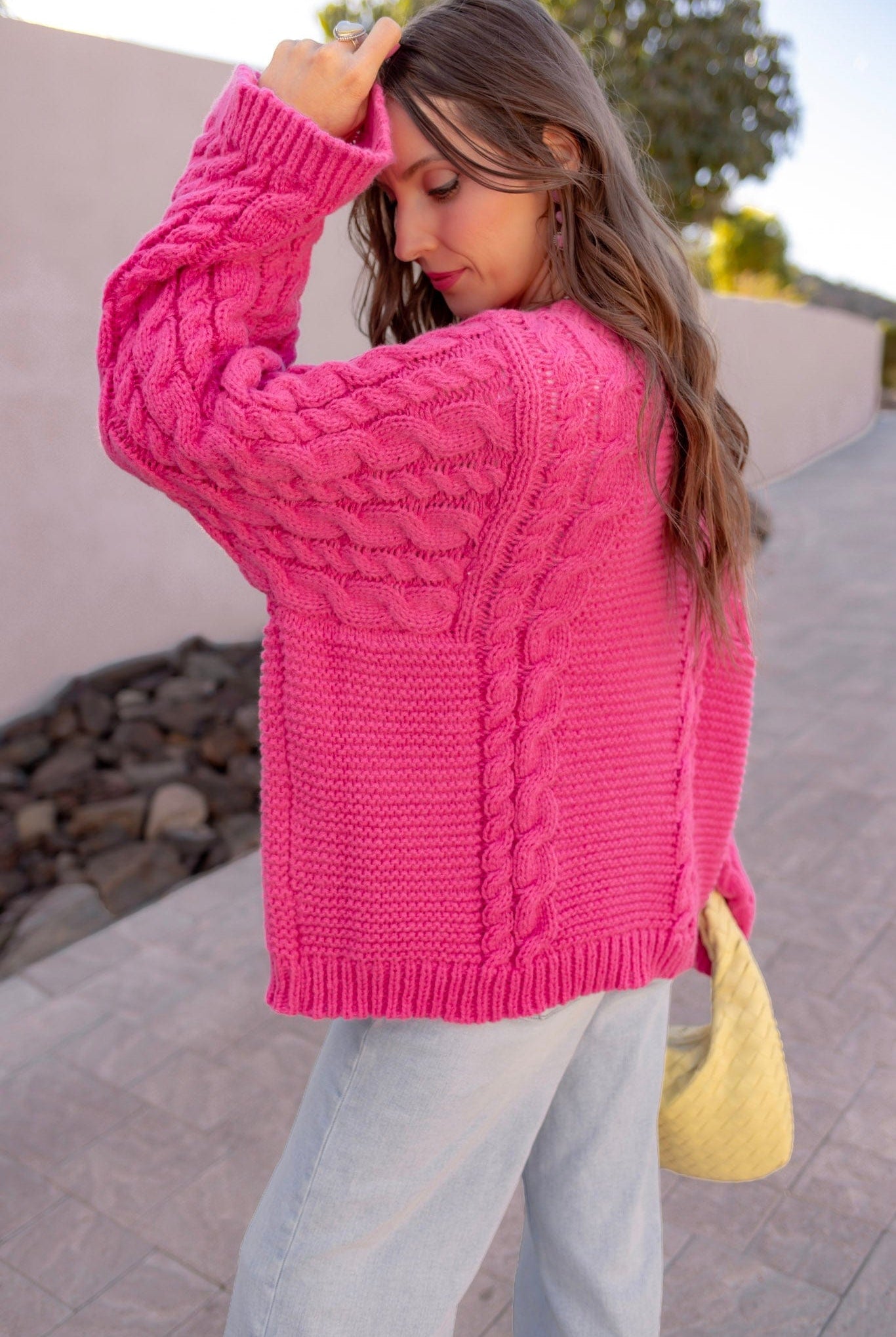 Sugar Kiss Oversized Knit Sweater-Sweater-Krush Kandy, Women's Online Fashion Boutique Located in Phoenix, Arizona (Scottsdale Area)