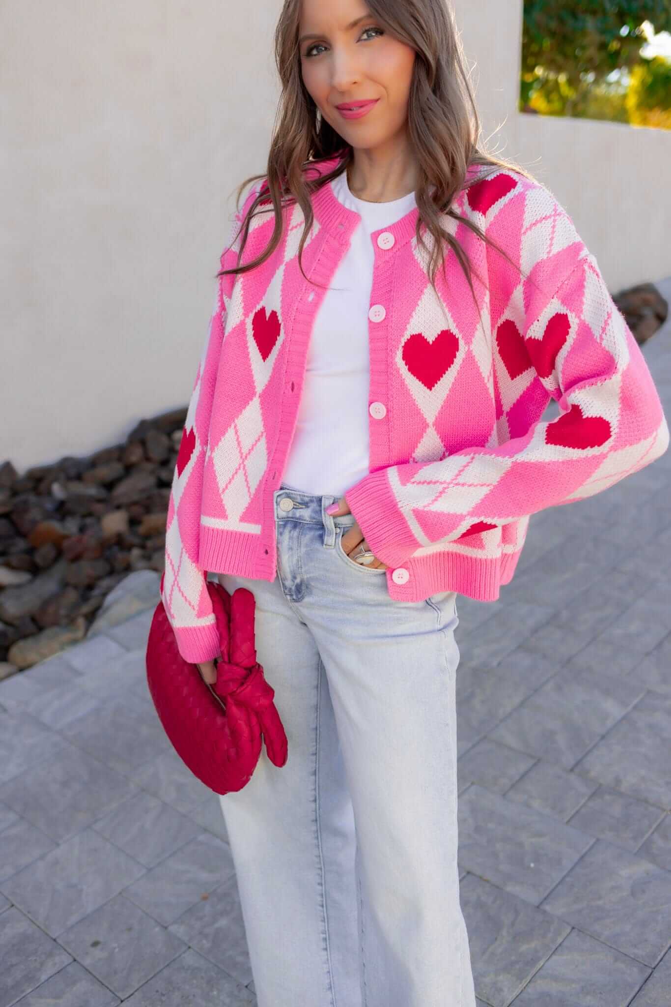 Harley's Heart Knit Cardigan-Cardigan-Krush Kandy, Women's Online Fashion Boutique Located in Phoenix, Arizona (Scottsdale Area)