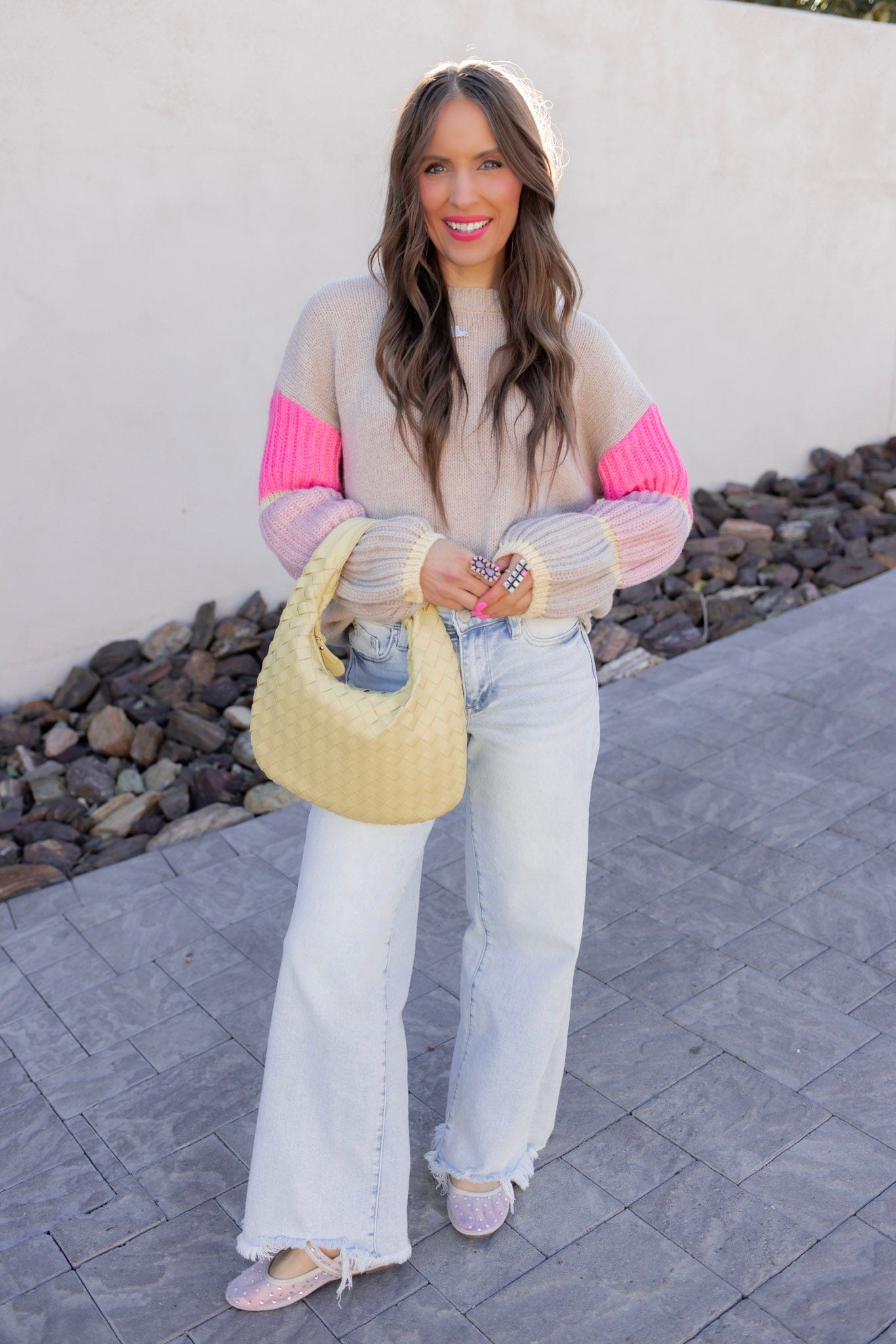 Cozy Kandy Stripe Sleeve Sweater-Sweater-Krush Kandy, Women's Online Fashion Boutique Located in Phoenix, Arizona (Scottsdale Area)