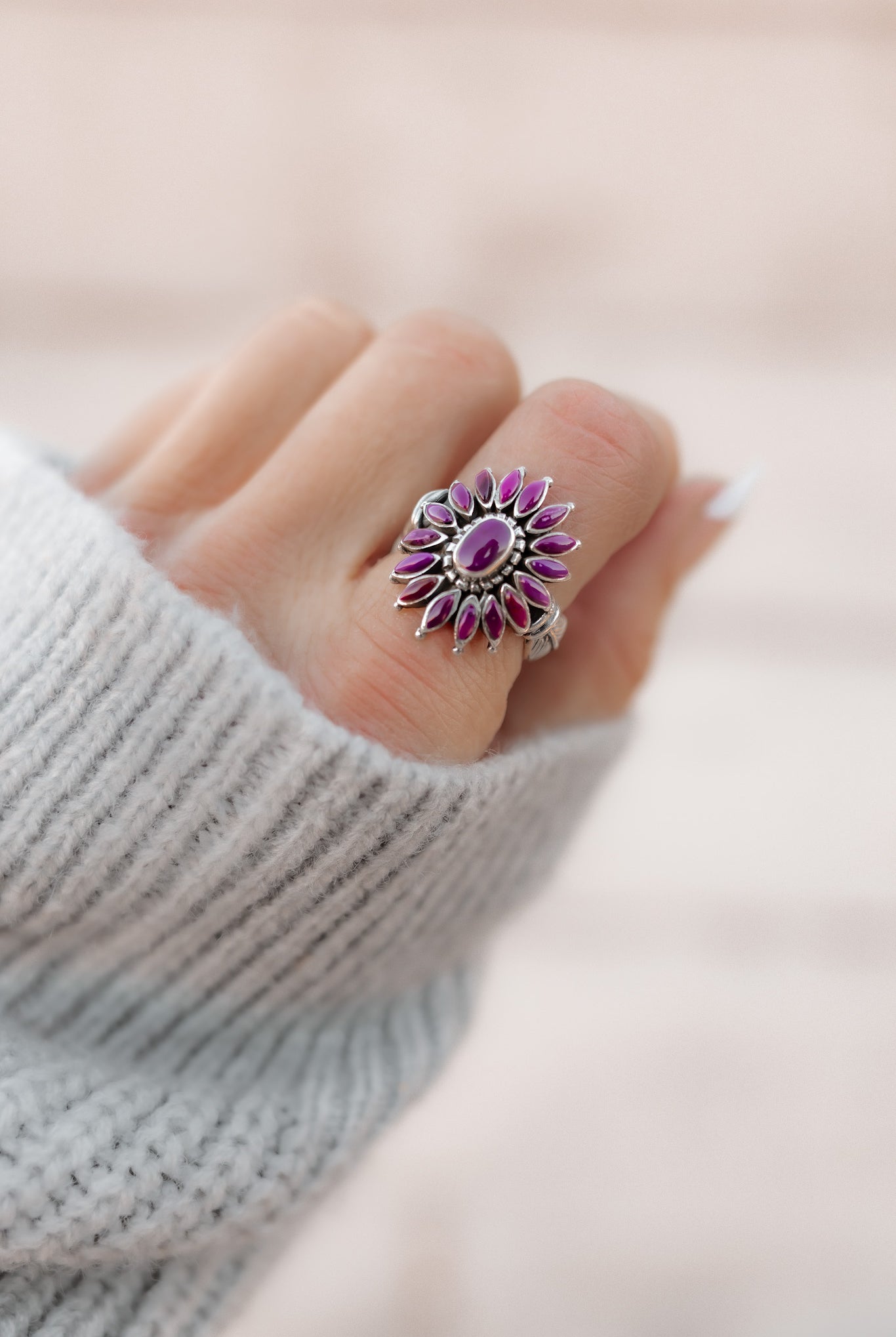 Favorite Fall Blossom Sterling Silver Stone Ring | PREORDER NOW OPEN-Rings-Krush Kandy, Women's Online Fashion Boutique Located in Phoenix, Arizona (Scottsdale Area)