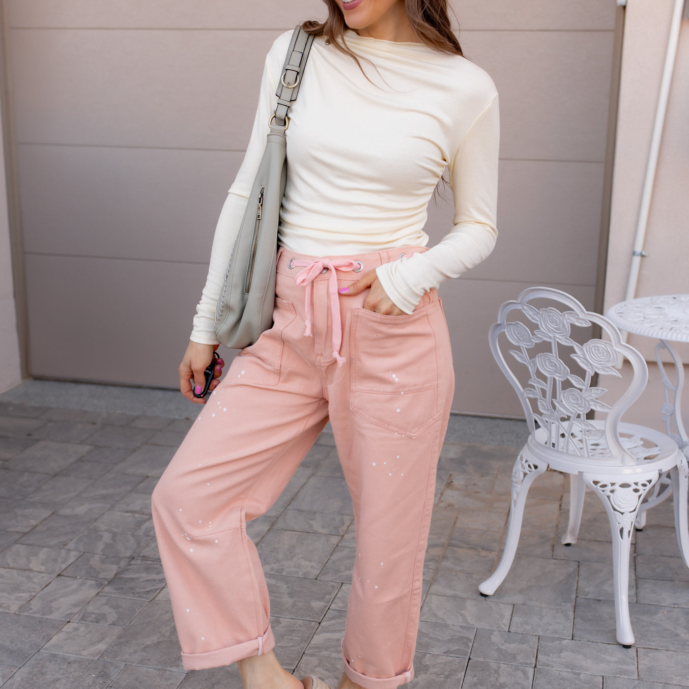 Wide Leg Patchwork Denim Pants-Denim-Krush Kandy, Women's Online Fashion Boutique Located in Phoenix, Arizona (Scottsdale Area)