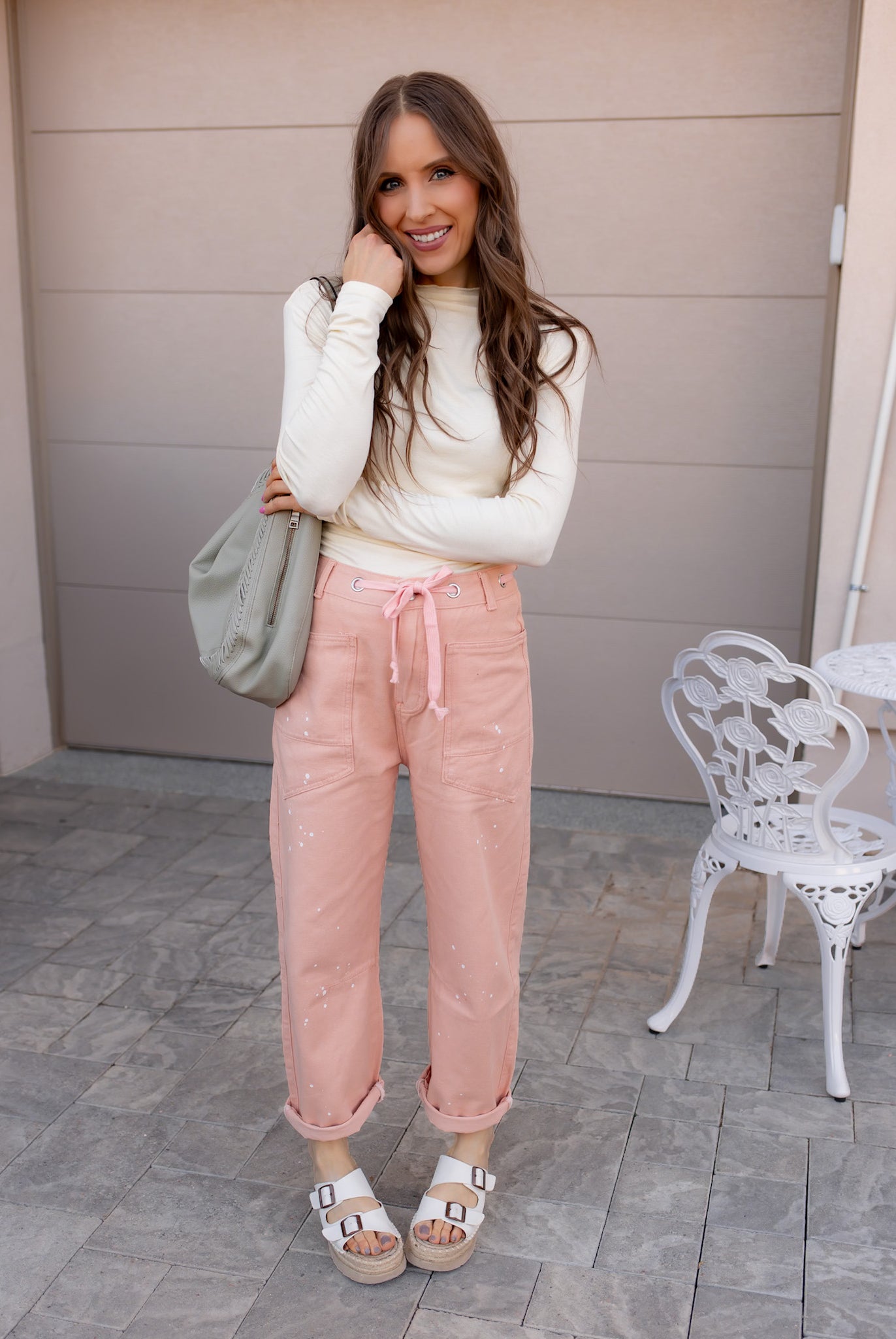 Wide Leg Patchwork Denim Pants-Denim-Krush Kandy, Women's Online Fashion Boutique Located in Phoenix, Arizona (Scottsdale Area)