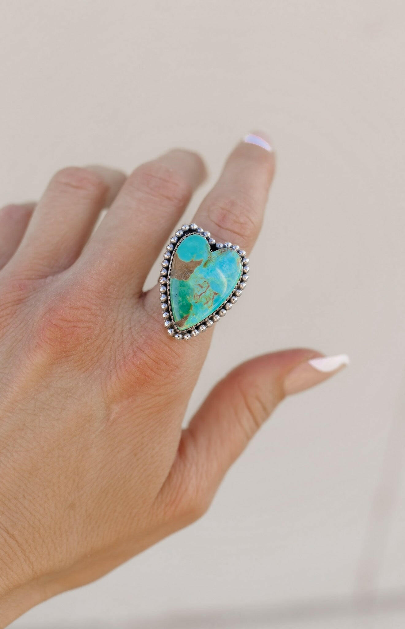 Long Heart Sterling Silver Ring-Statement Rings-Krush Kandy, Women's Online Fashion Boutique Located in Phoenix, Arizona (Scottsdale Area)