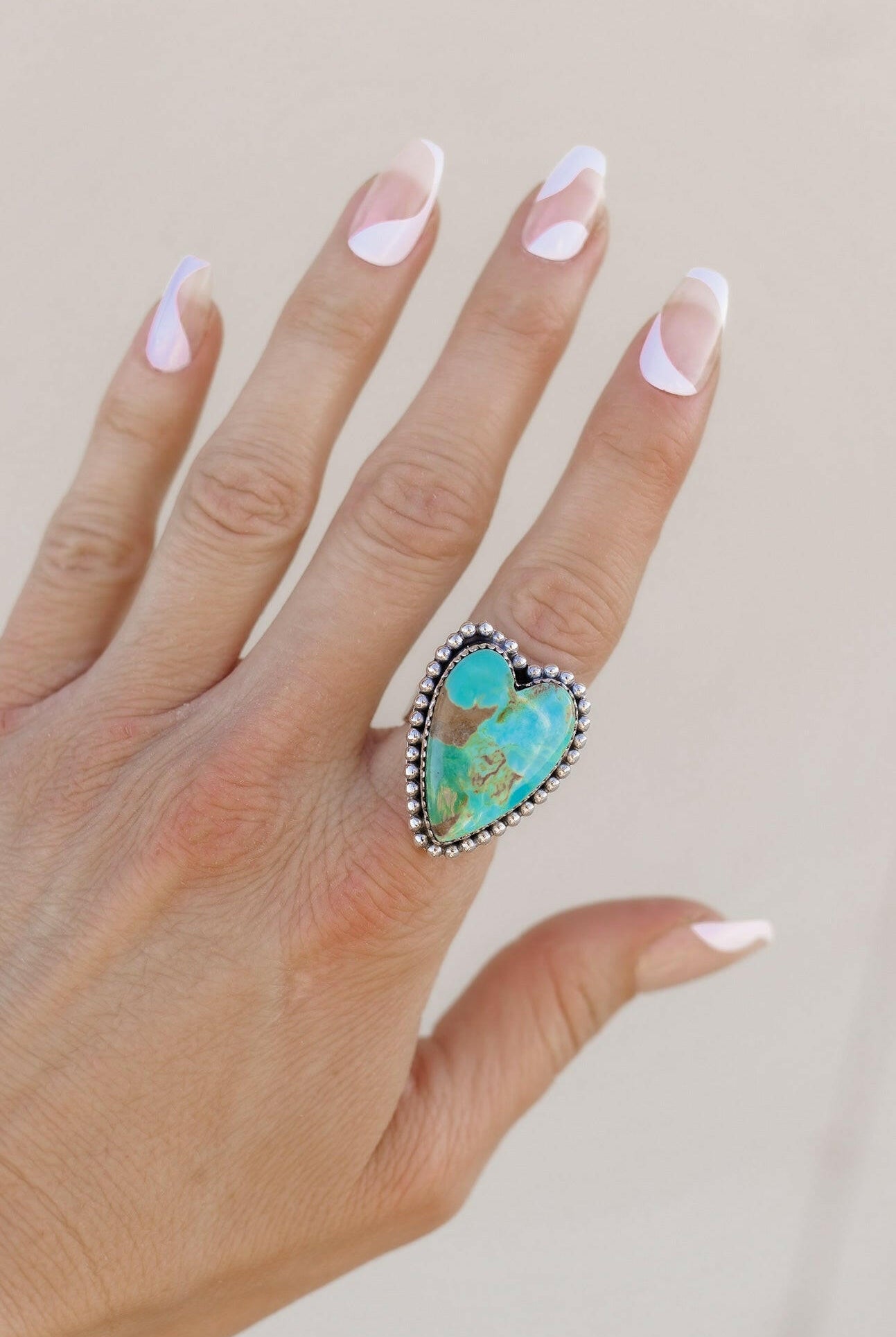 Long Heart Sterling Silver Ring MADE TO ORDER-Statement Rings-Krush Kandy, Women's Online Fashion Boutique Located in Phoenix, Arizona (Scottsdale Area)