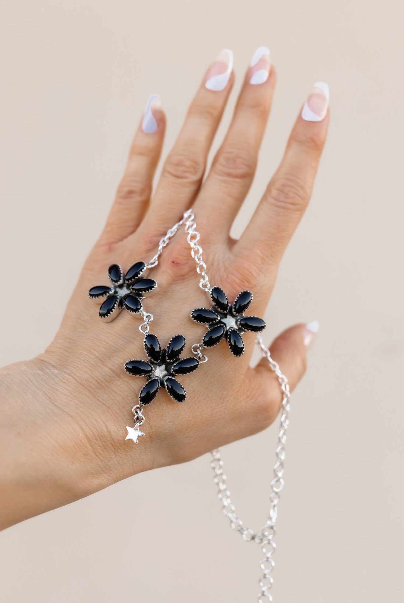 Multi Floral Sterling Silver Stone Necklace | PREORDER NOW OPEN-Necklaces-Krush Kandy, Women's Online Fashion Boutique Located in Phoenix, Arizona (Scottsdale Area)