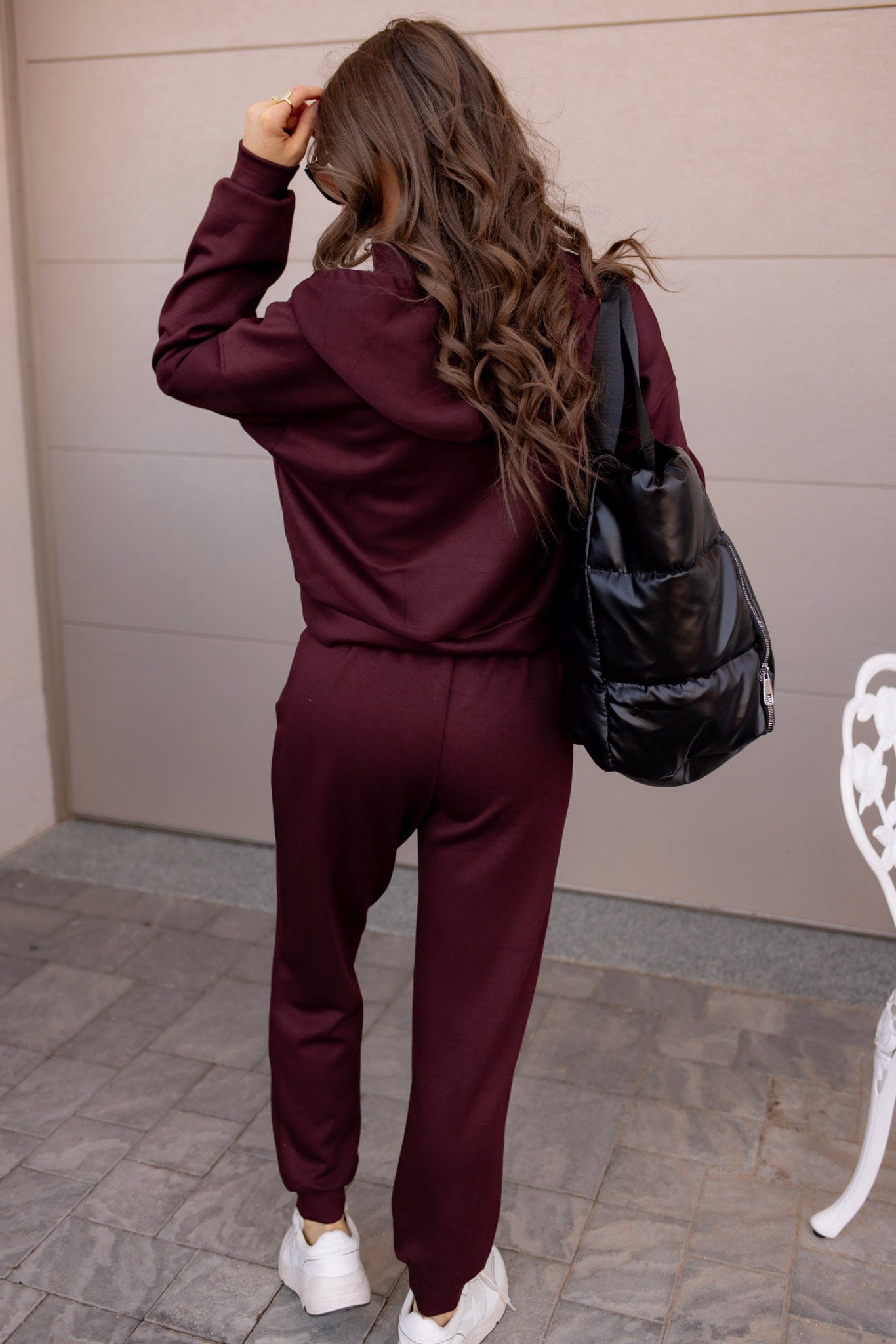 Busy Bee Button Drawstring Cropped Hoodie Jogger 2pcs Set-2 Piece Outfit Sets-Krush Kandy, Women's Online Fashion Boutique Located in Phoenix, Arizona (Scottsdale Area)