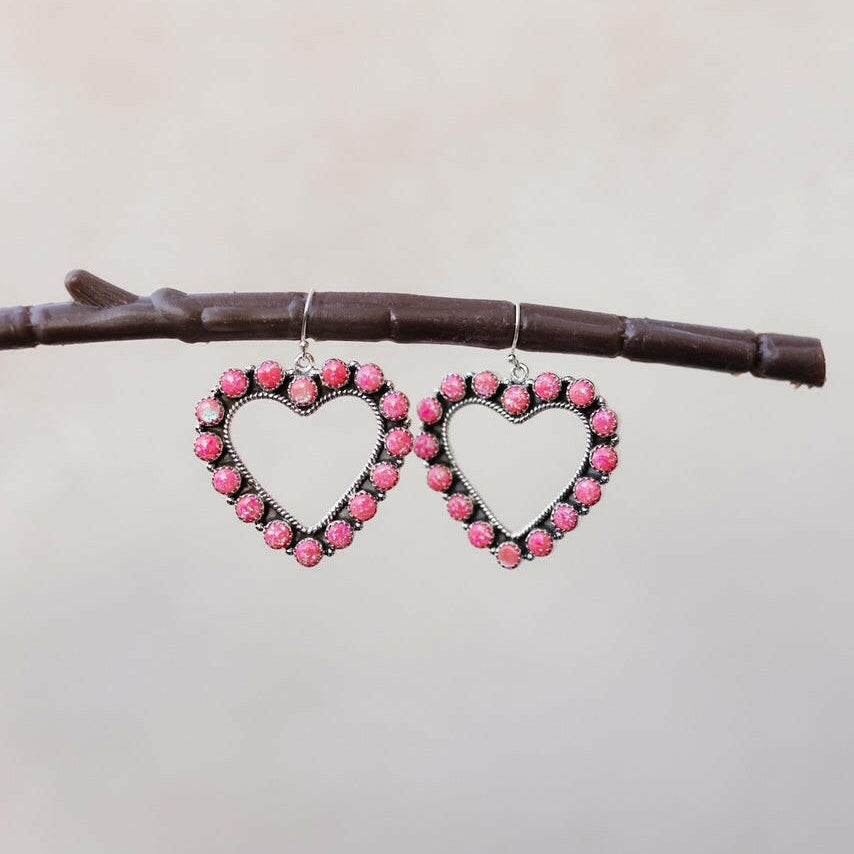 With All My Heart Stone Earrings | Krush Exclusive-Stud Earrings-Krush Kandy, Women's Online Fashion Boutique Located in Phoenix, Arizona (Scottsdale Area)