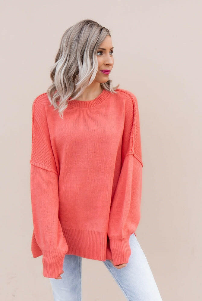 Everyday Elegance Side Slit Sweater | S-XL-Sweaters-Krush Kandy, Women's Online Fashion Boutique Located in Phoenix, Arizona (Scottsdale Area)