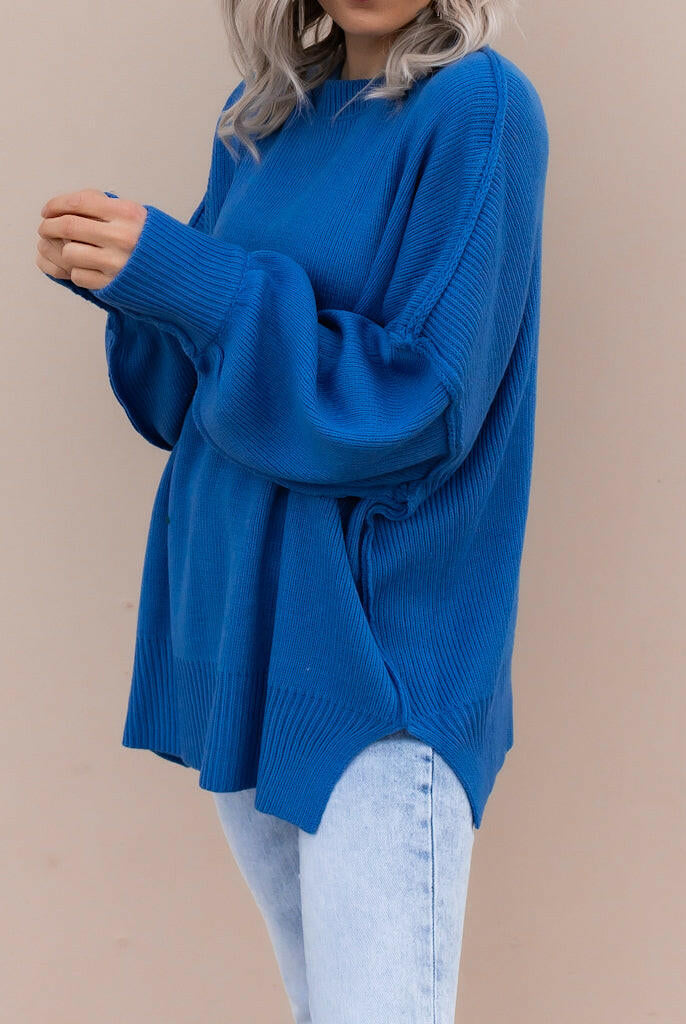 Everyday Elegance Side Slit Sweater | S-XL-Sweaters-Krush Kandy, Women's Online Fashion Boutique Located in Phoenix, Arizona (Scottsdale Area)