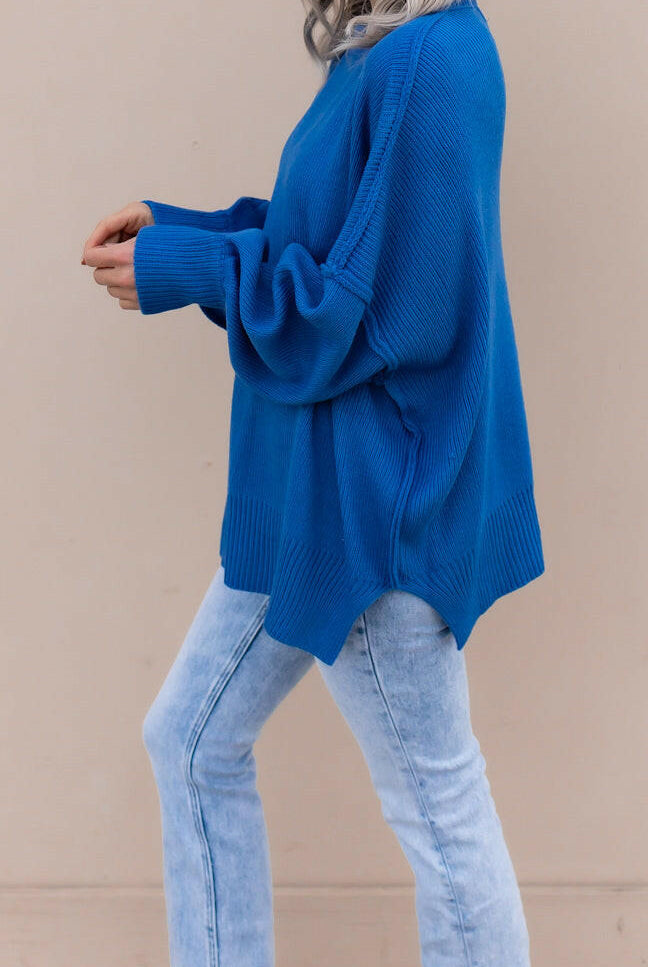 Everyday Elegance Side Slit Sweater | S-XL-Sweaters-Krush Kandy, Women's Online Fashion Boutique Located in Phoenix, Arizona (Scottsdale Area)