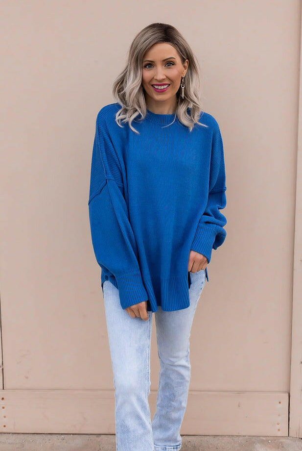 Everyday Elegance Side Slit Sweater | S-XL-Sweaters-Krush Kandy, Women's Online Fashion Boutique Located in Phoenix, Arizona (Scottsdale Area)