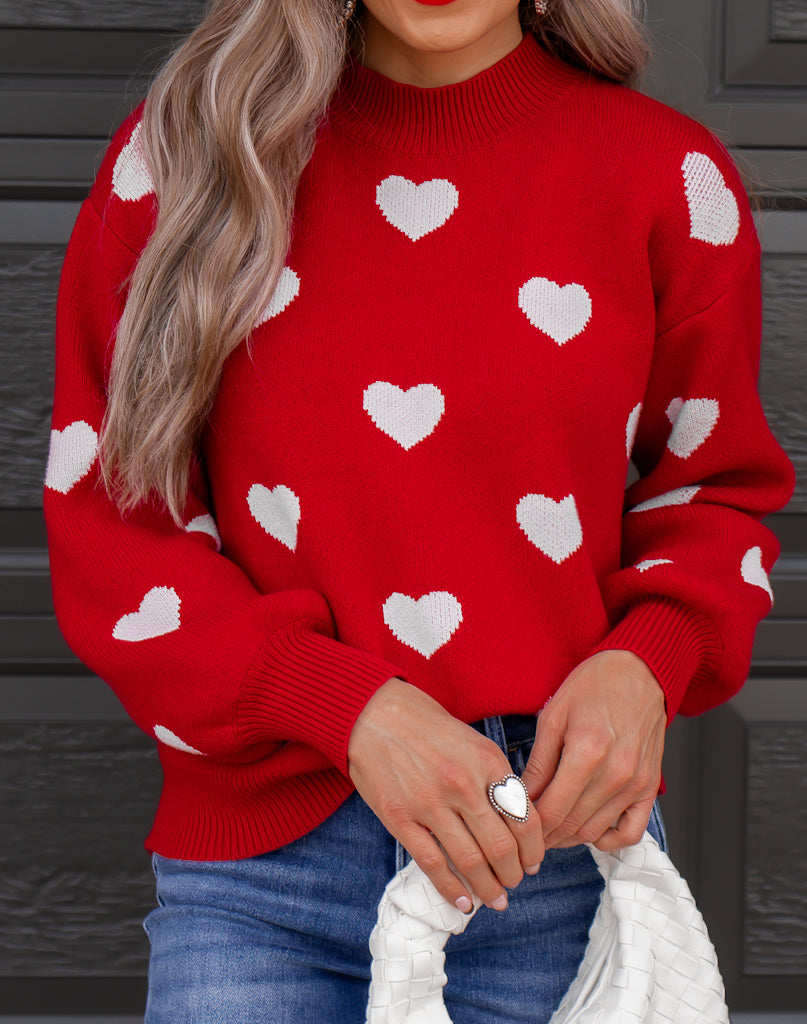 Womens sweaters hot sale with hearts