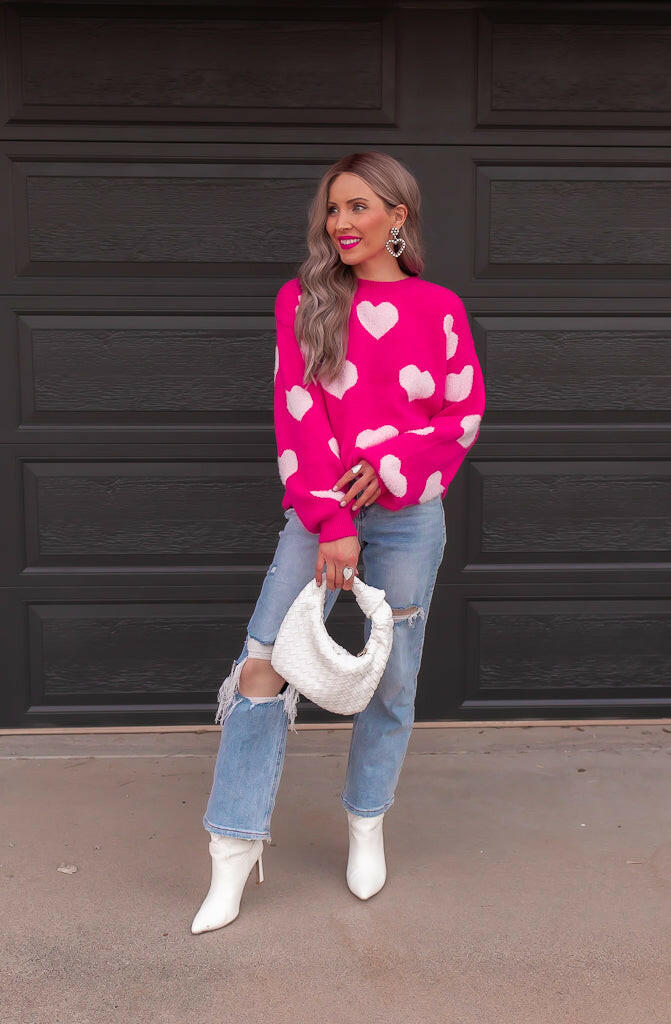 Oh My Heart Cuddly Soft Sweater | S-XL-Sweaters-Krush Kandy, Women's Online Fashion Boutique Located in Phoenix, Arizona (Scottsdale Area)