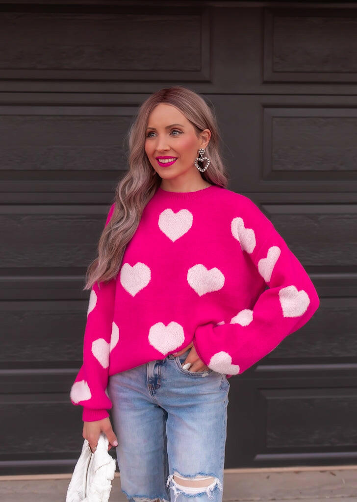 Oh My Heart Cuddly Soft Sweater | S-XL-Sweaters-Krush Kandy, Women's Online Fashion Boutique Located in Phoenix, Arizona (Scottsdale Area)