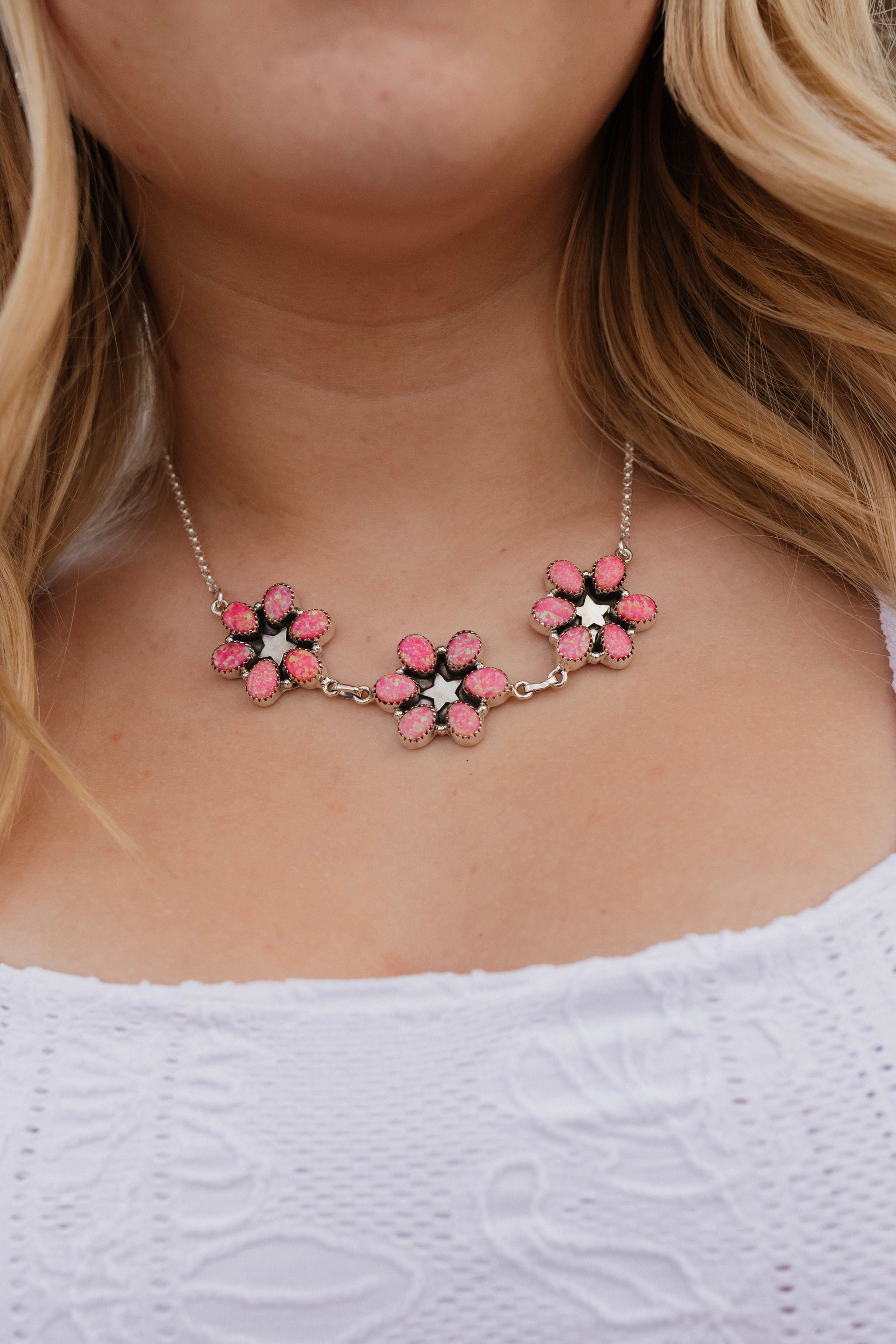 Lucky Star Stone Necklace-Chain Necklaces-Krush Kandy, Women's Online Fashion Boutique Located in Phoenix, Arizona (Scottsdale Area)