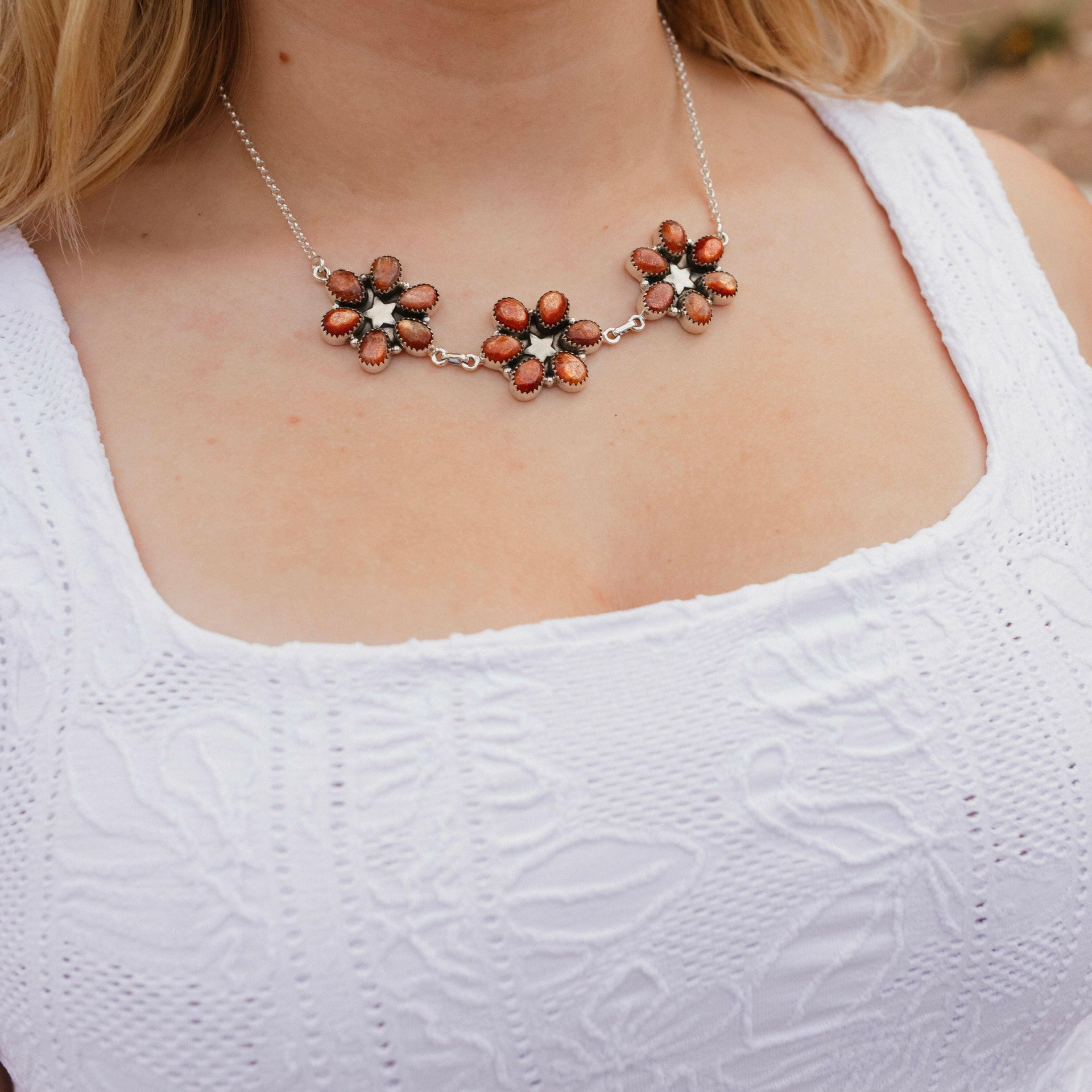 Lucky Star Stone Necklace-Chain Necklaces-Krush Kandy, Women's Online Fashion Boutique Located in Phoenix, Arizona (Scottsdale Area)