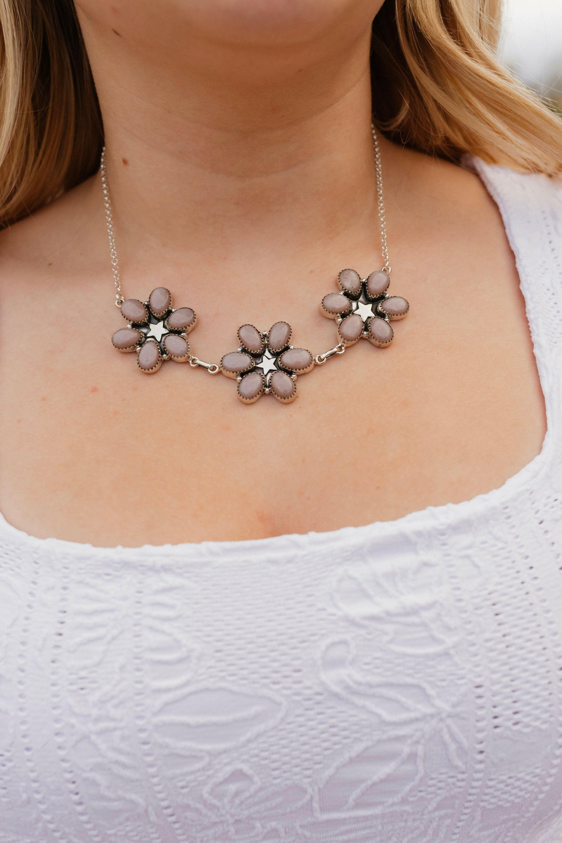 Lucky Star Stone Necklace-Chain Necklaces-Krush Kandy, Women's Online Fashion Boutique Located in Phoenix, Arizona (Scottsdale Area)