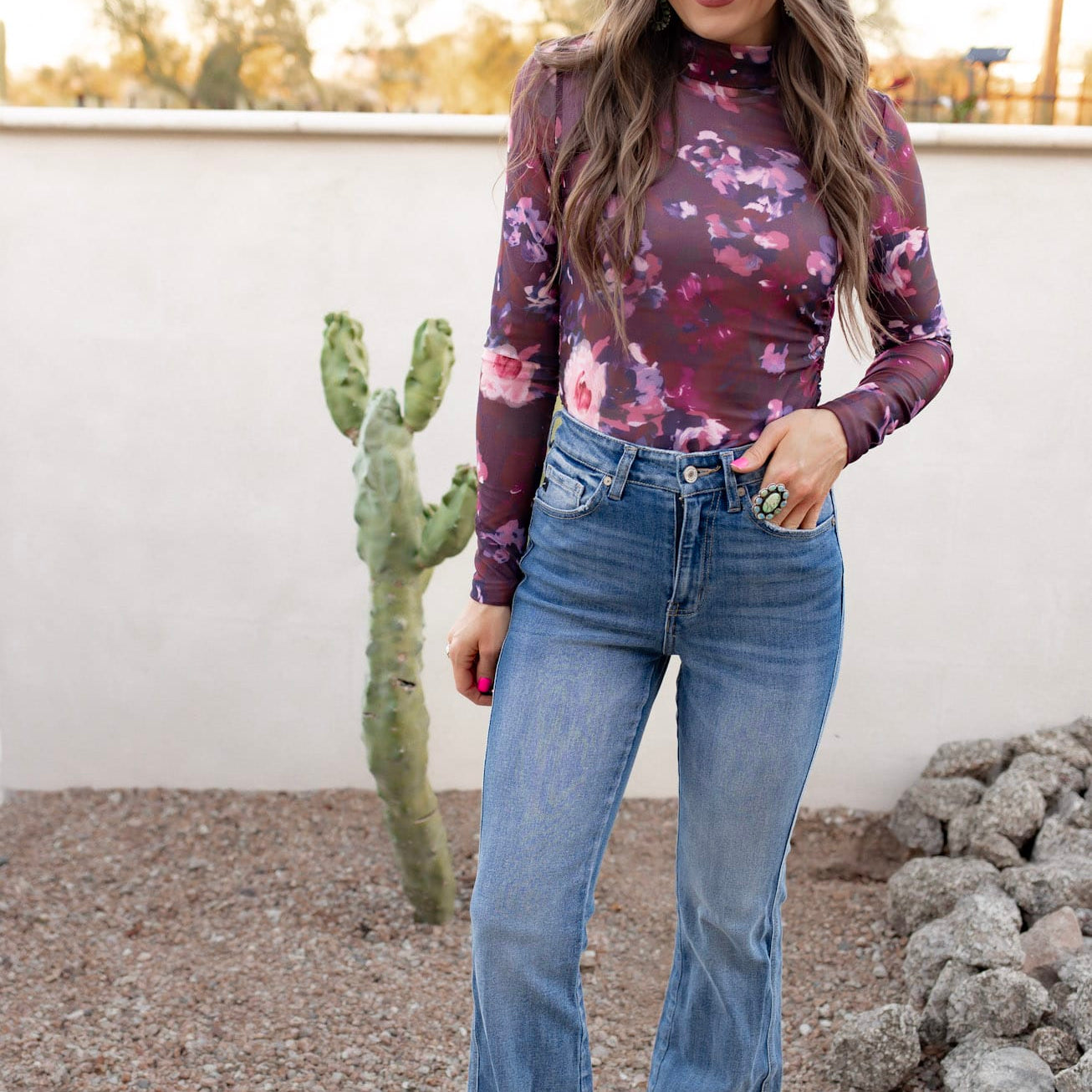 High Rise Flare Jeans