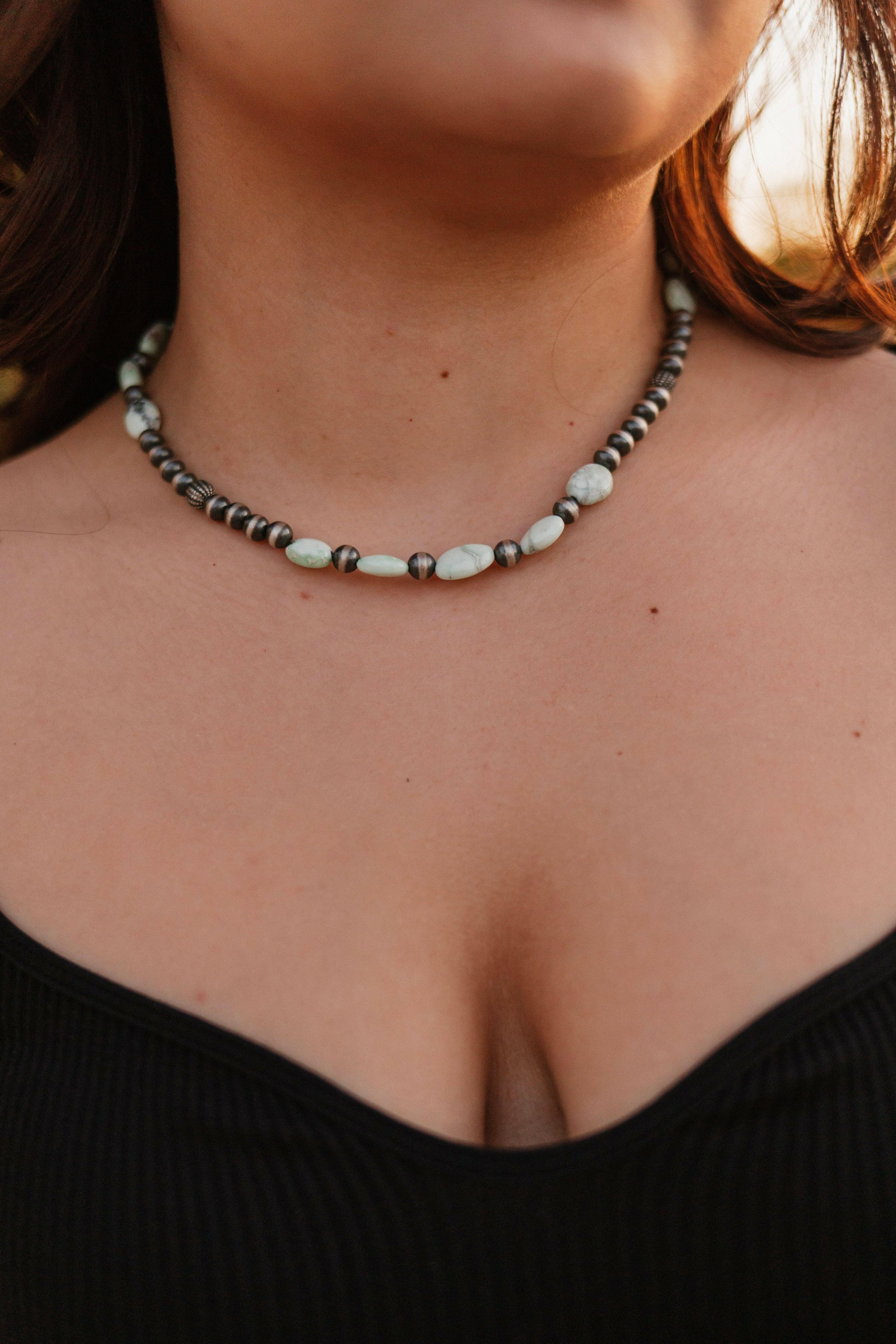 Palomas Desert Pearl Necklace-Chain Necklaces-Krush Kandy, Women's Online Fashion Boutique Located in Phoenix, Arizona (Scottsdale Area)