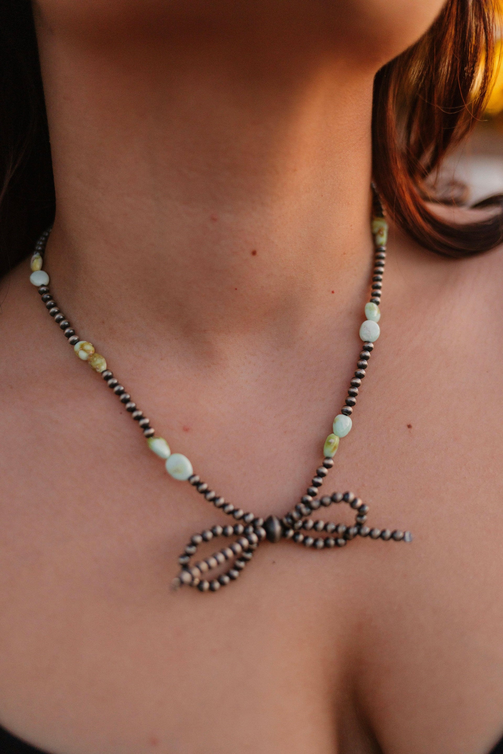 Paisley's Palomino Desert Bow Bliss Necklace-Chain Necklaces-Krush Kandy, Women's Online Fashion Boutique Located in Phoenix, Arizona (Scottsdale Area)