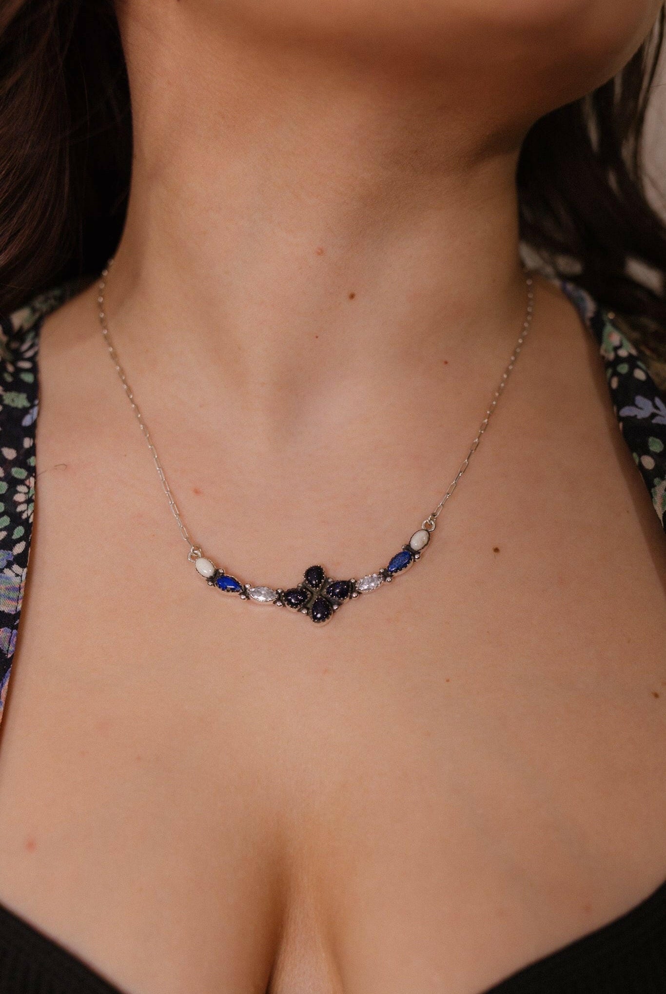 Midnight Dreams Cluster Necklaces-Necklaces-Krush Kandy, Women's Online Fashion Boutique Located in Phoenix, Arizona (Scottsdale Area)