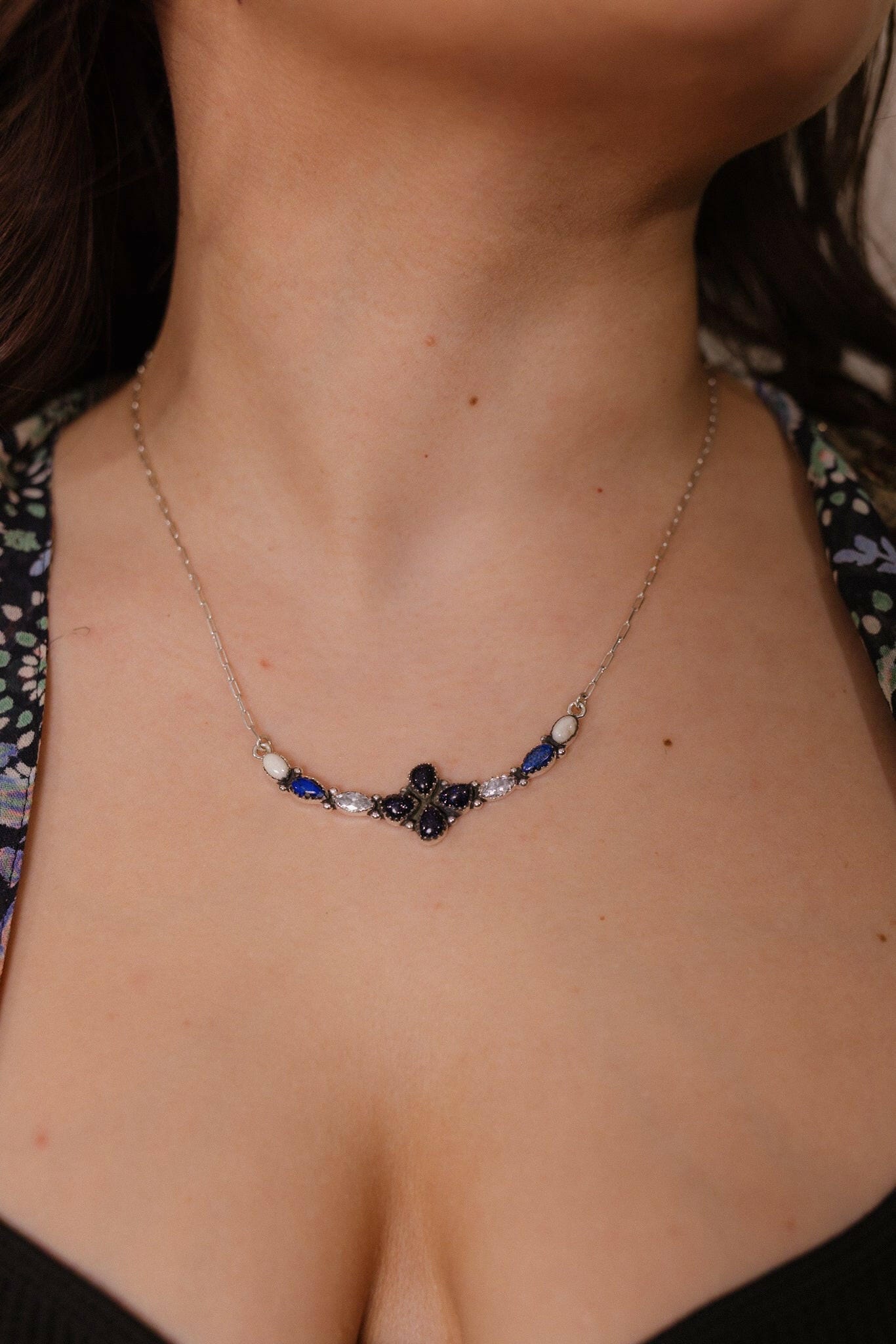 Midnight Dreams Cluster Necklaces-Necklaces-Krush Kandy, Women's Online Fashion Boutique Located in Phoenix, Arizona (Scottsdale Area)